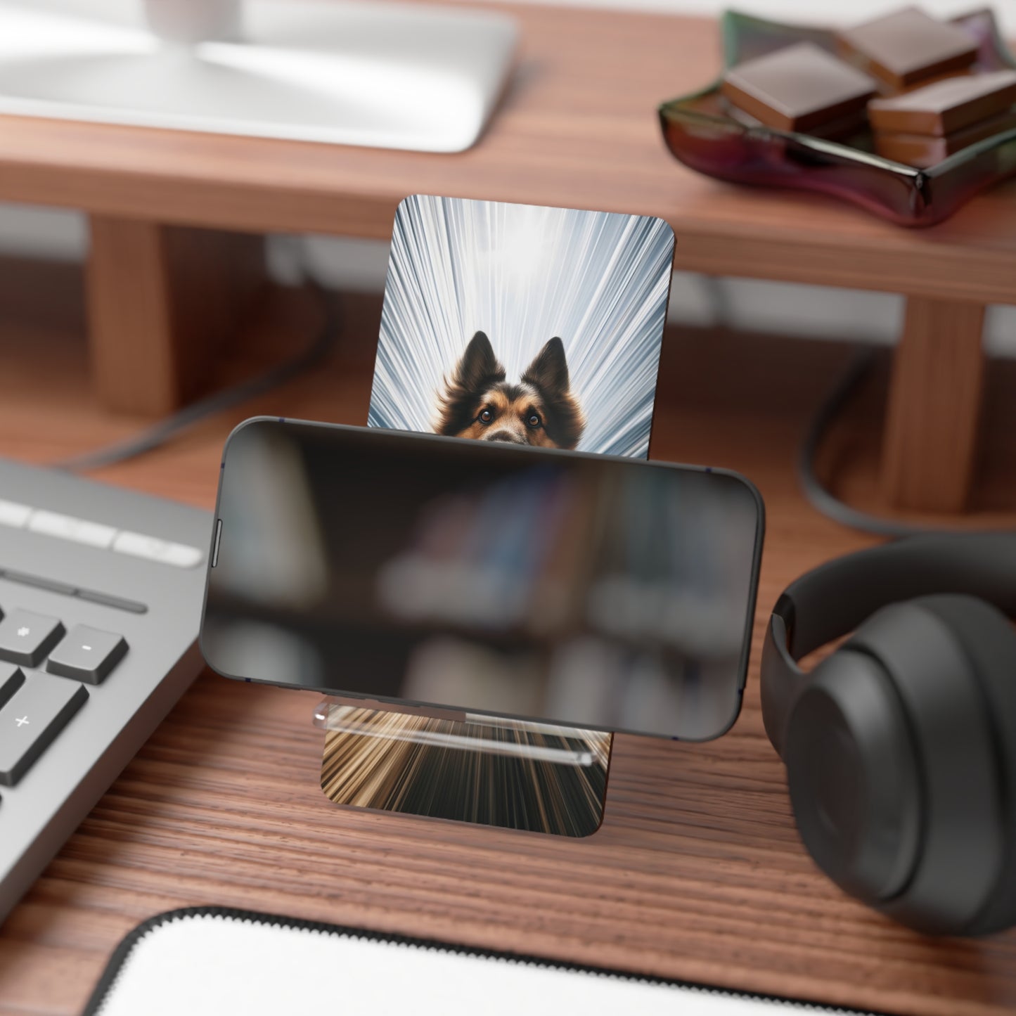 Motion blur German Shepherd Smartphone Stand
