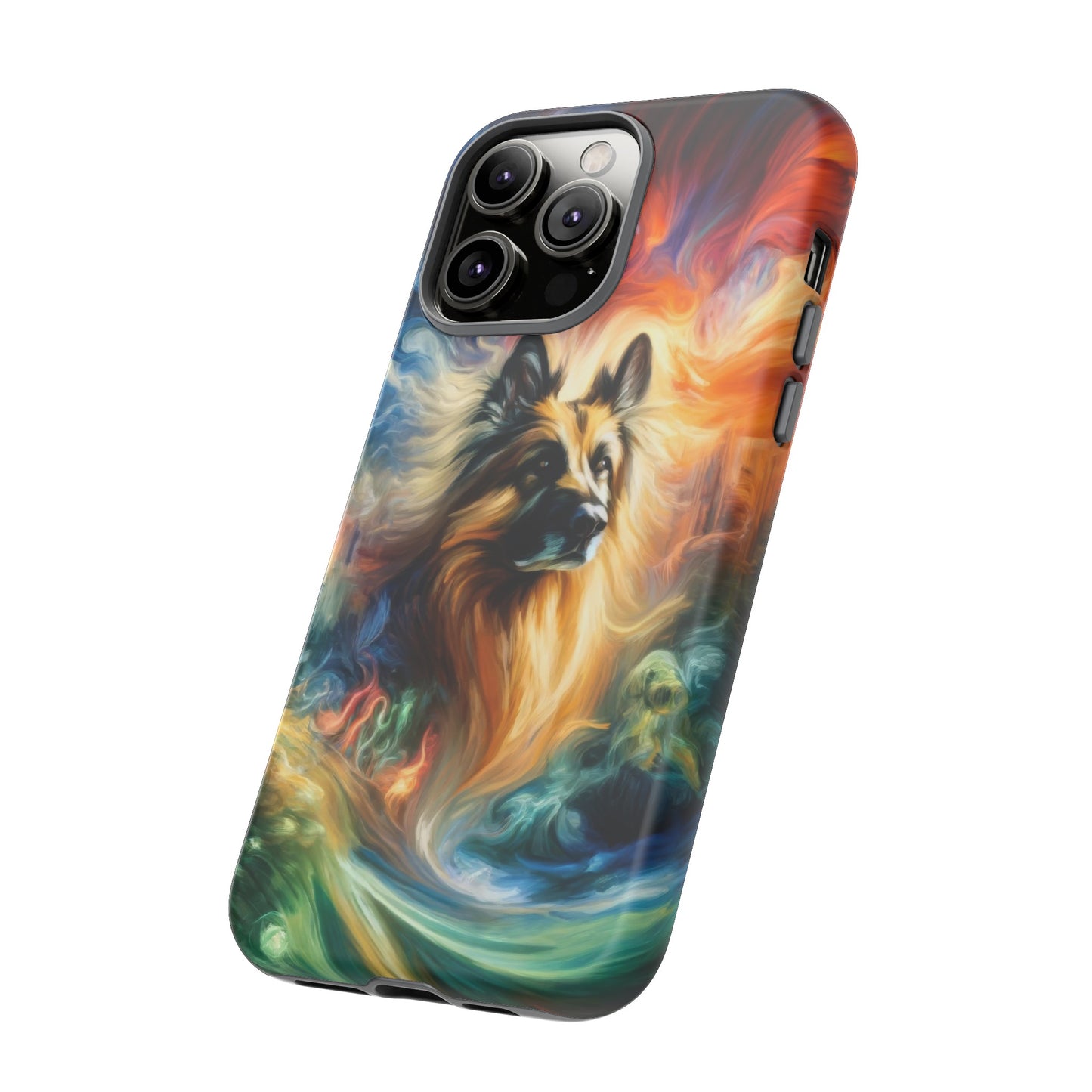 Expressionism and fantasy German Shepherd Phone Case