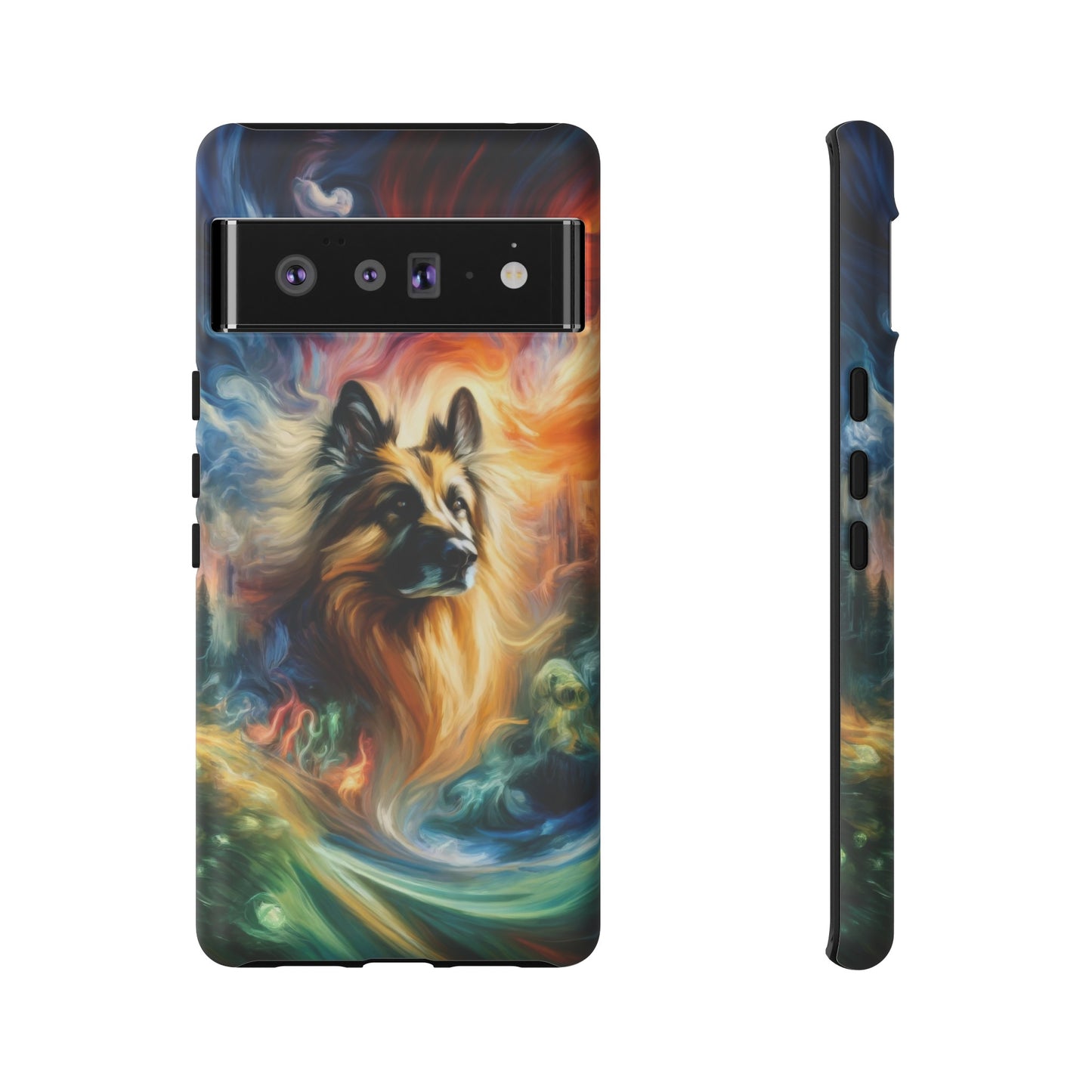 Expressionism and fantasy German Shepherd Phone Case