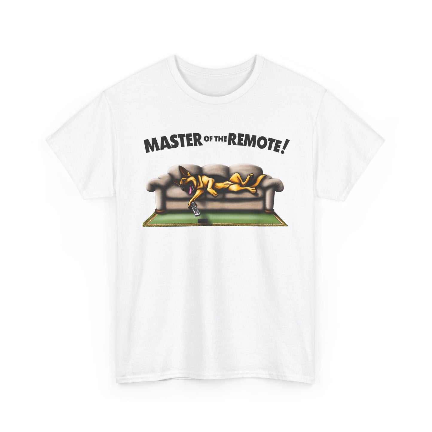 Master of the Remote! T-Shirt (13 colors) (German Shepherd)