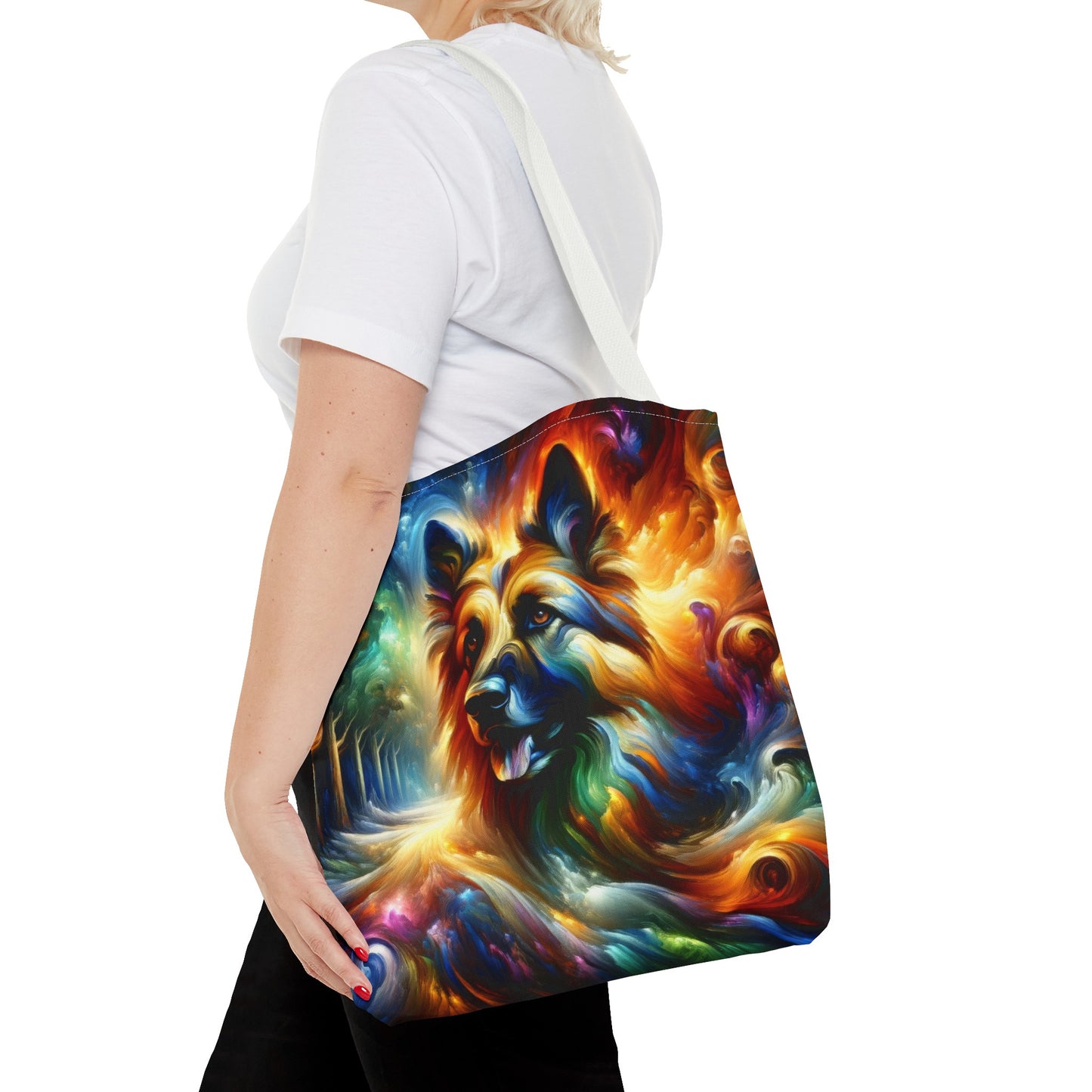 Expressionism and fantasy German Shepherd Tote Bag