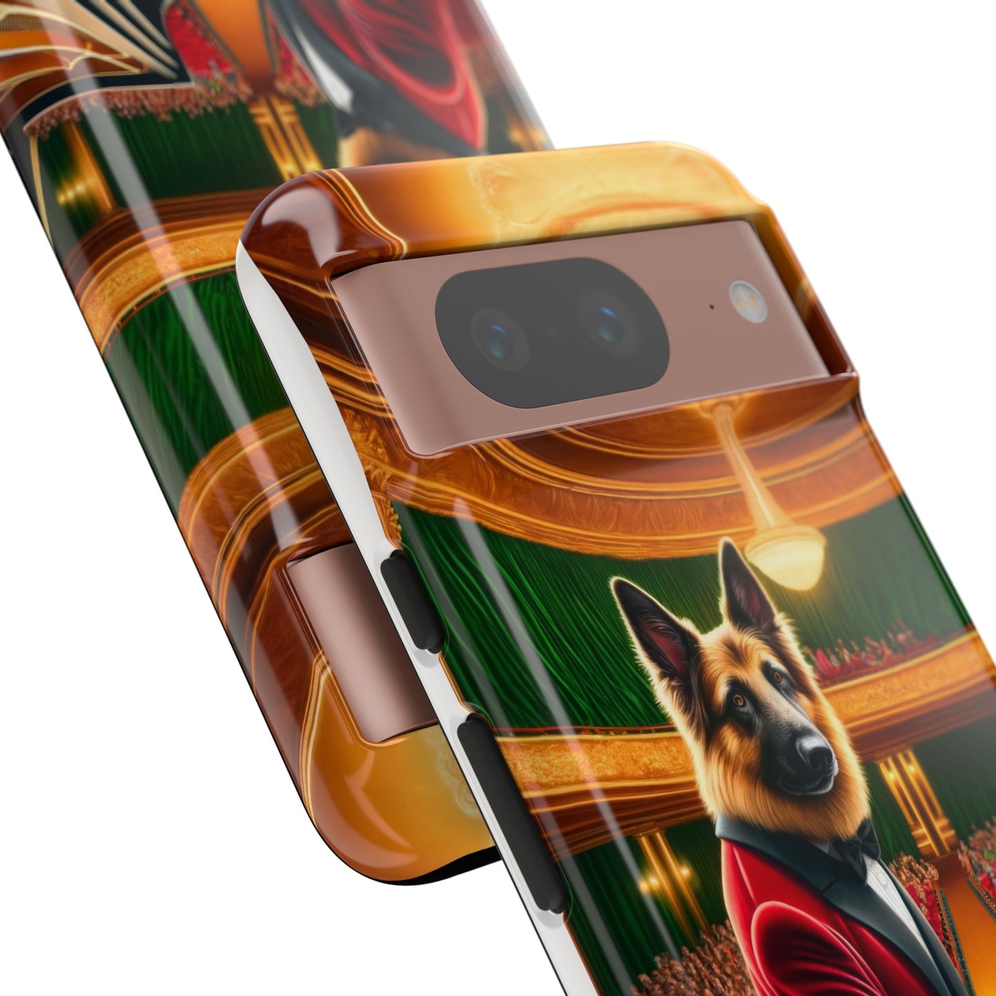 German Shepherd Playing the Piano Phone Case