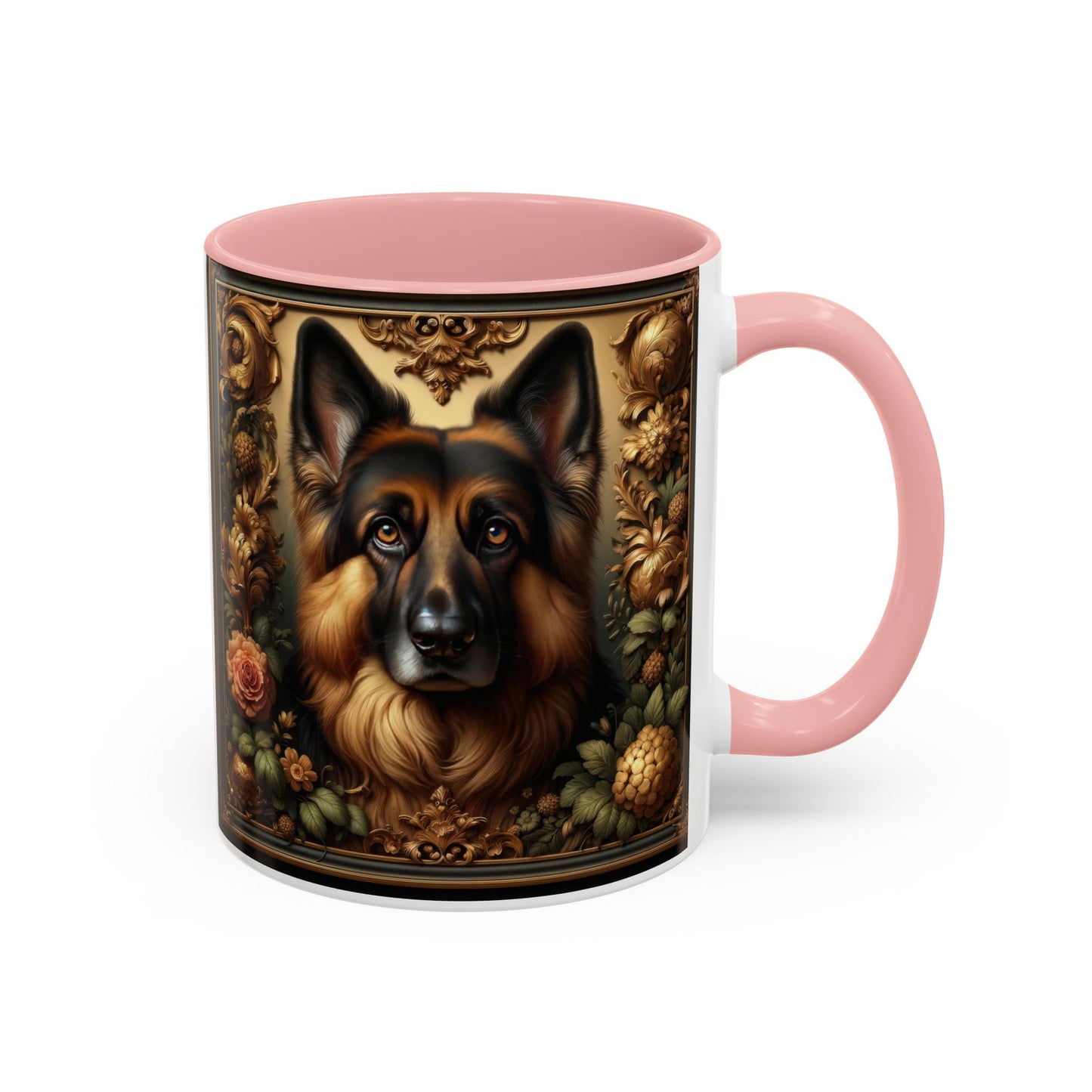 Baroque-inspired German Shepherd Coffee Mug