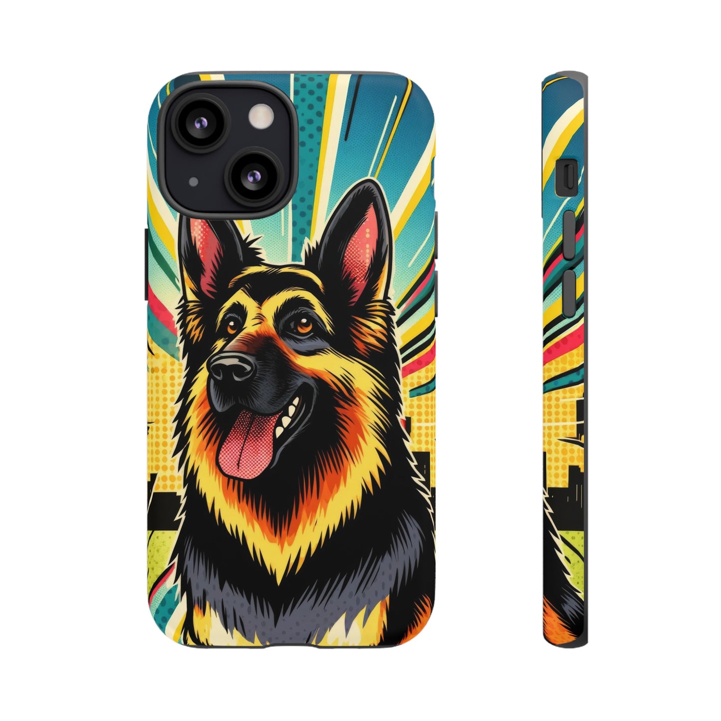 Comic style German Shepherd Phone Case