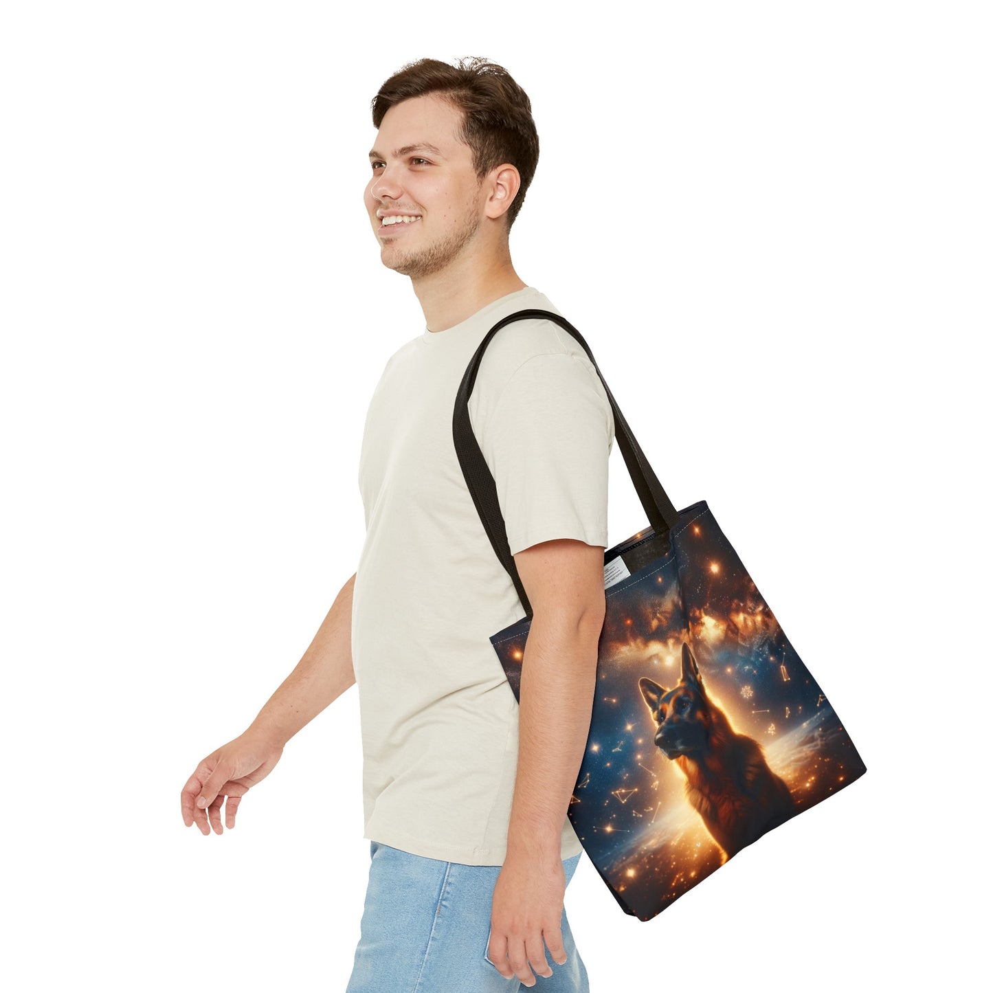 Star German Shepherd Tote Bag