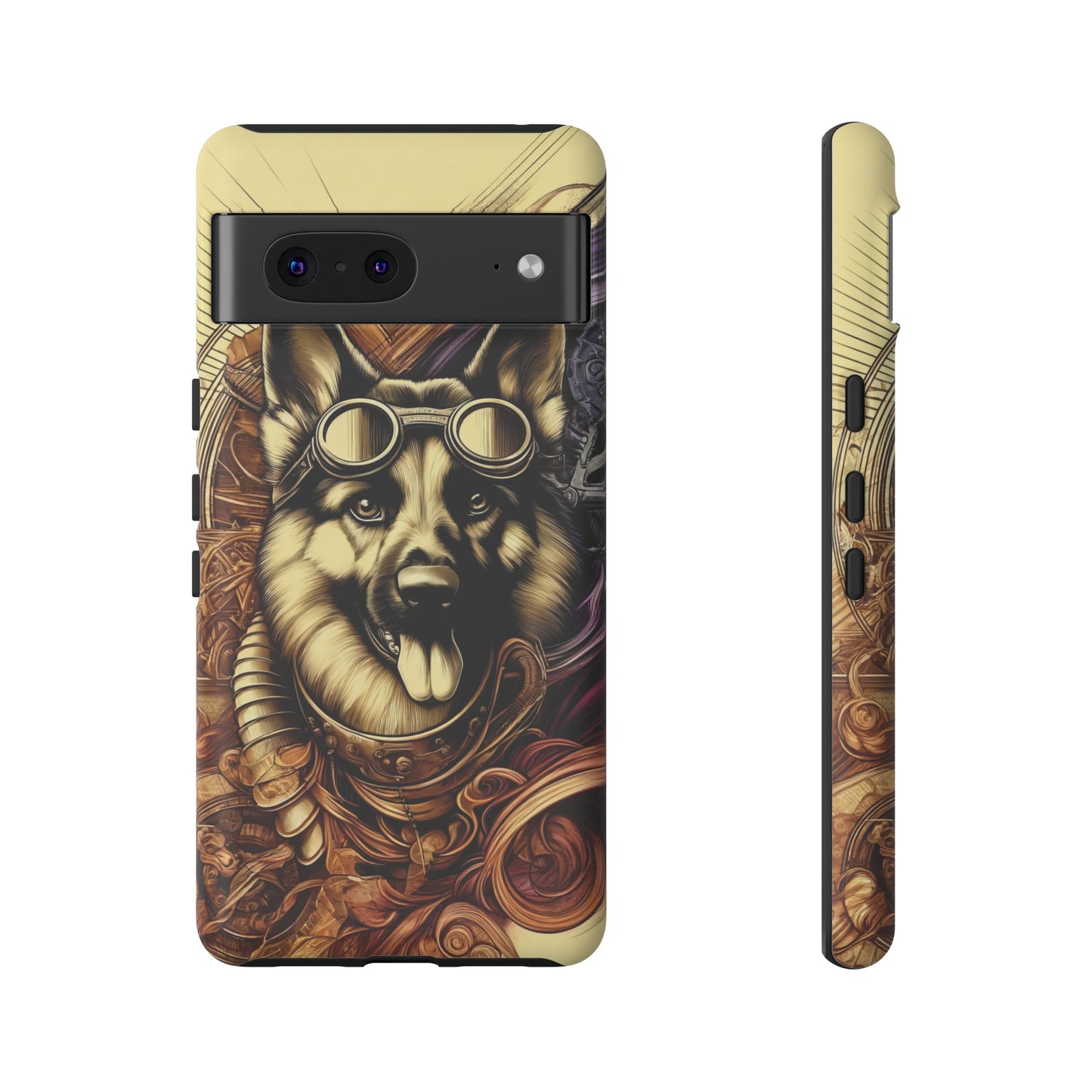 Steampunk German Shepherd Phone Case