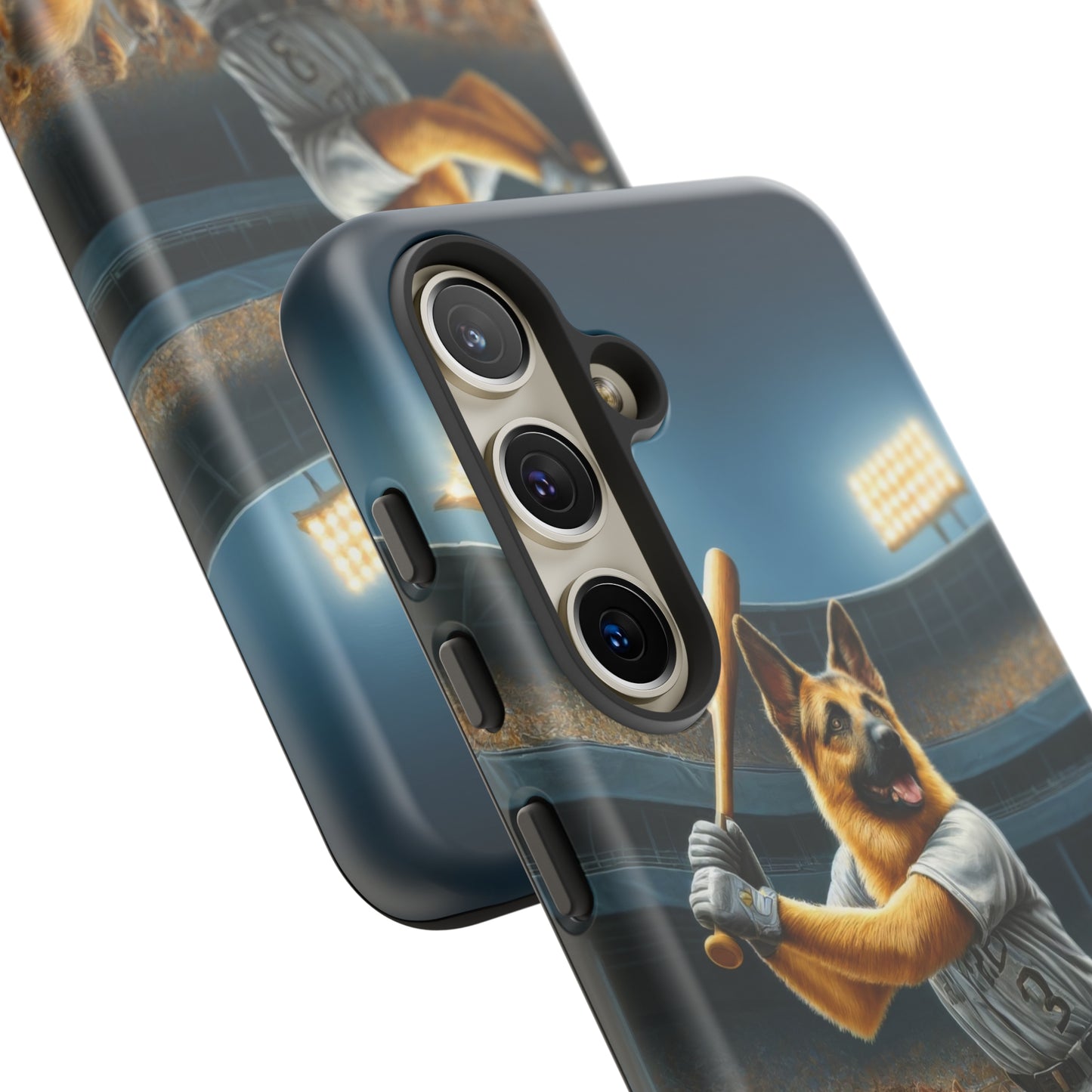 German Shepherd Playing Baseball Tough Phone Case