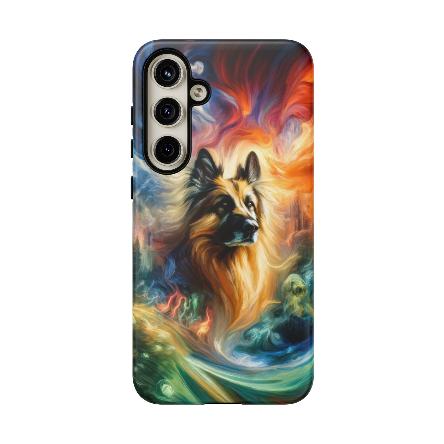 Expressionism and fantasy German Shepherd Phone Case