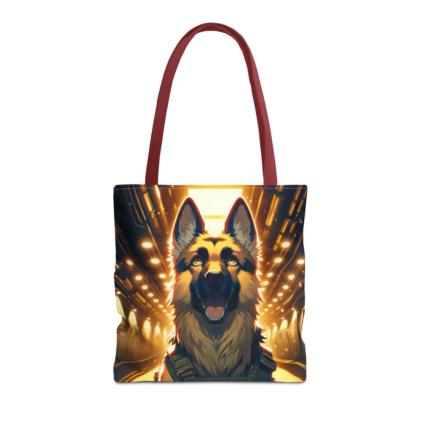 Anime German Shepherd Tote Bag