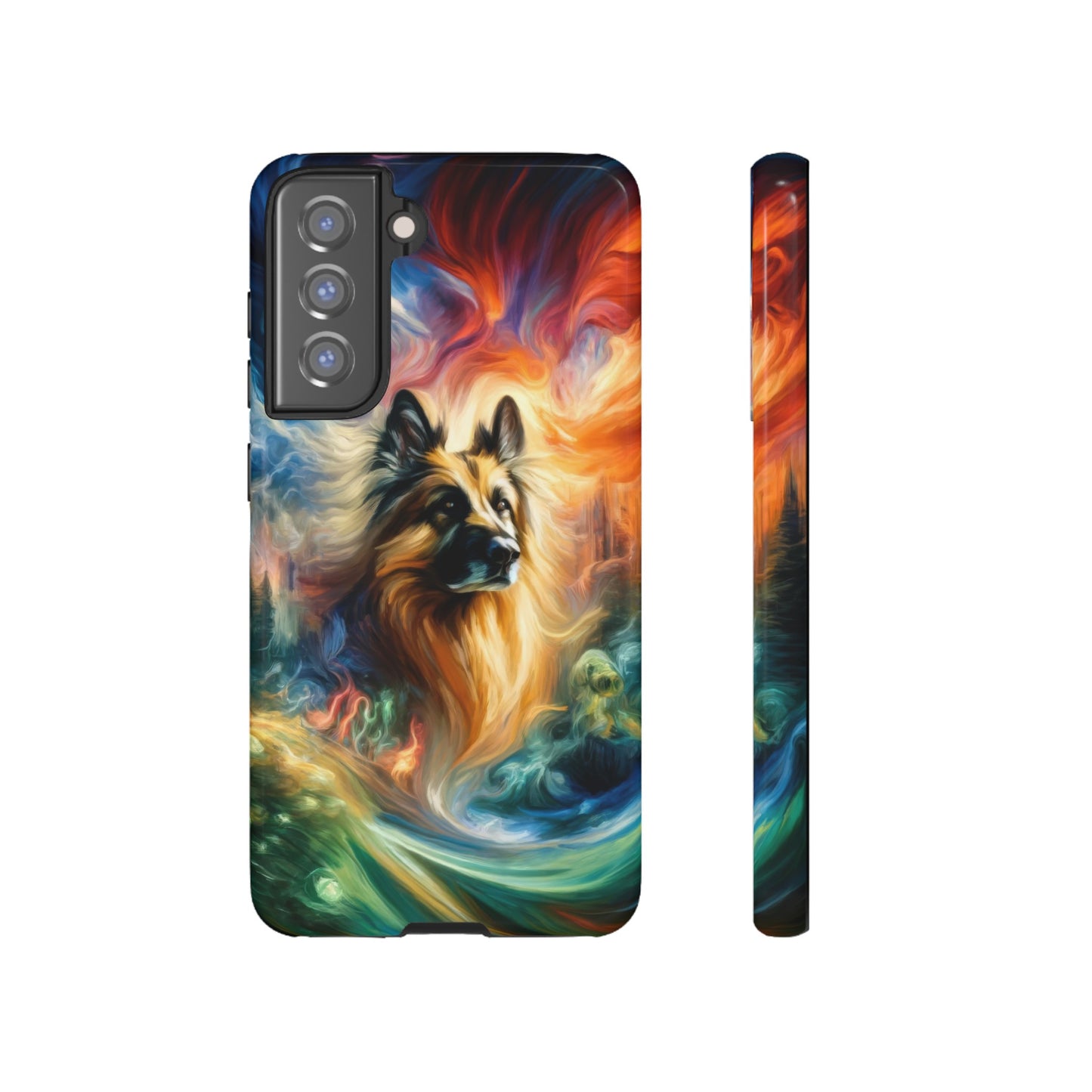 Expressionism and fantasy German Shepherd Phone Case