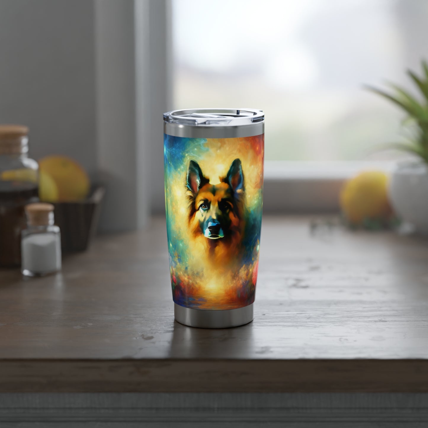 Fairy tale and impressionism German Shepherd 20oz Tumbler