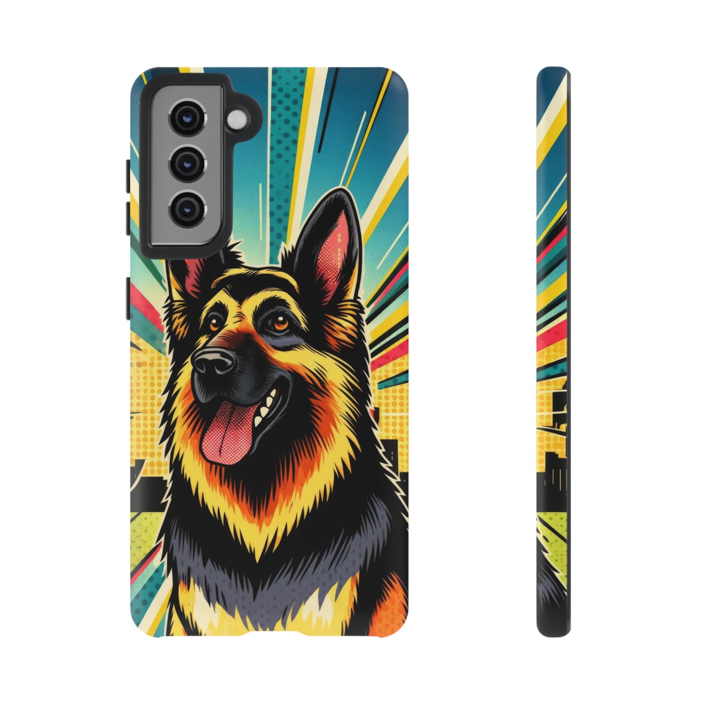 Comic style German Shepherd Phone Case