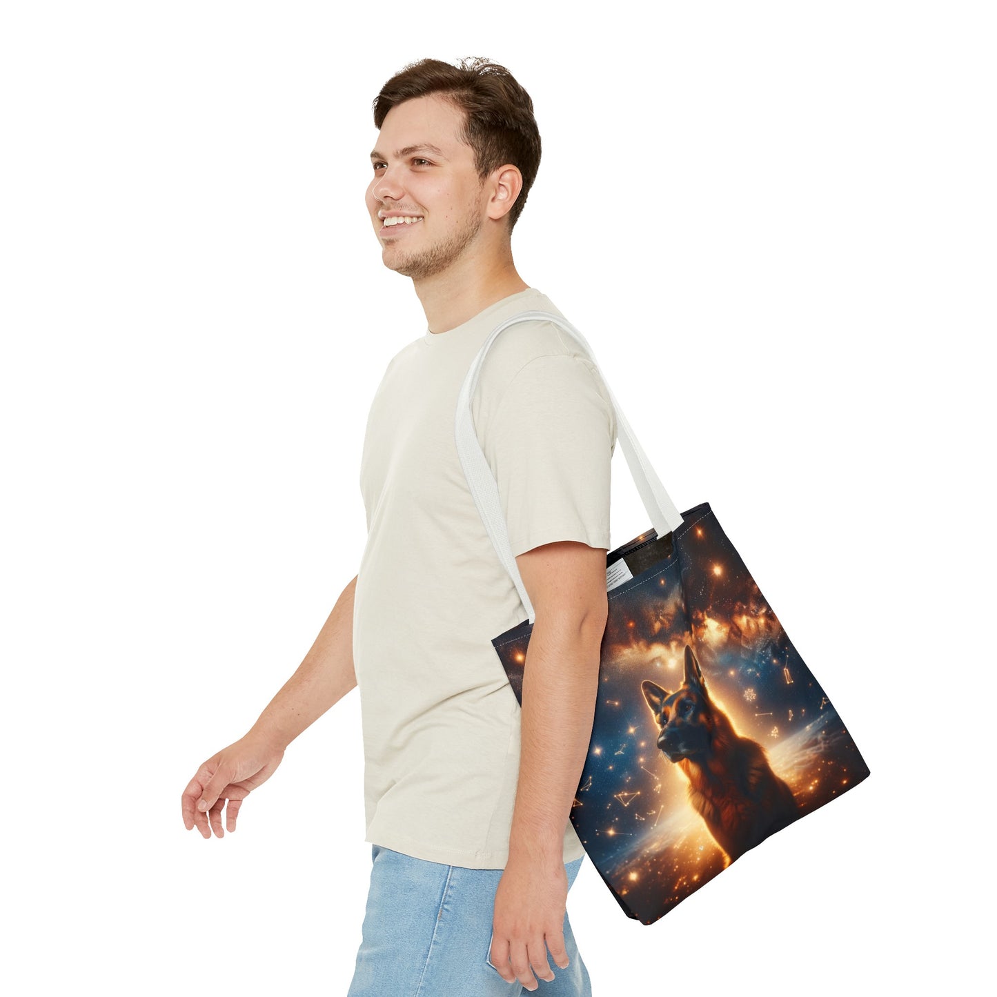 Star German Shepherd Tote Bag