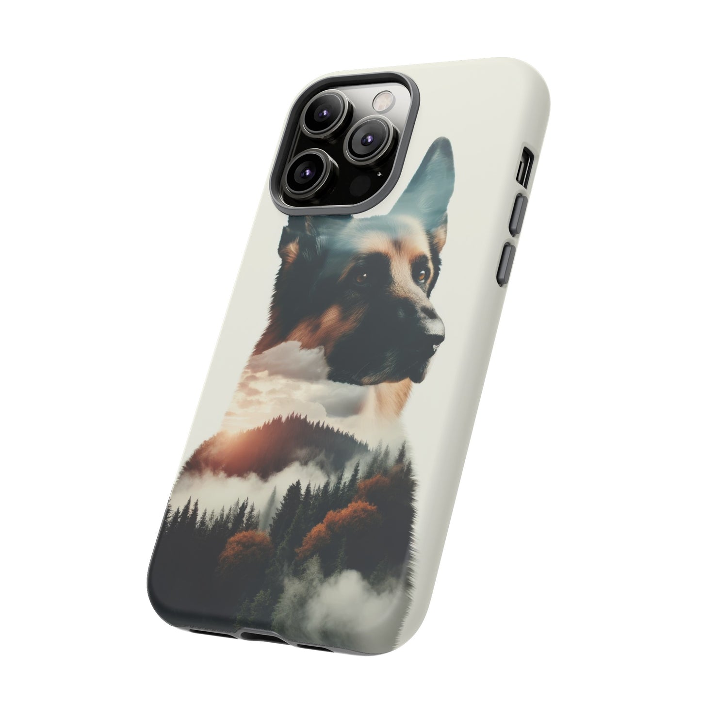 Romanticism and double exposure German Shepherd Phone Case