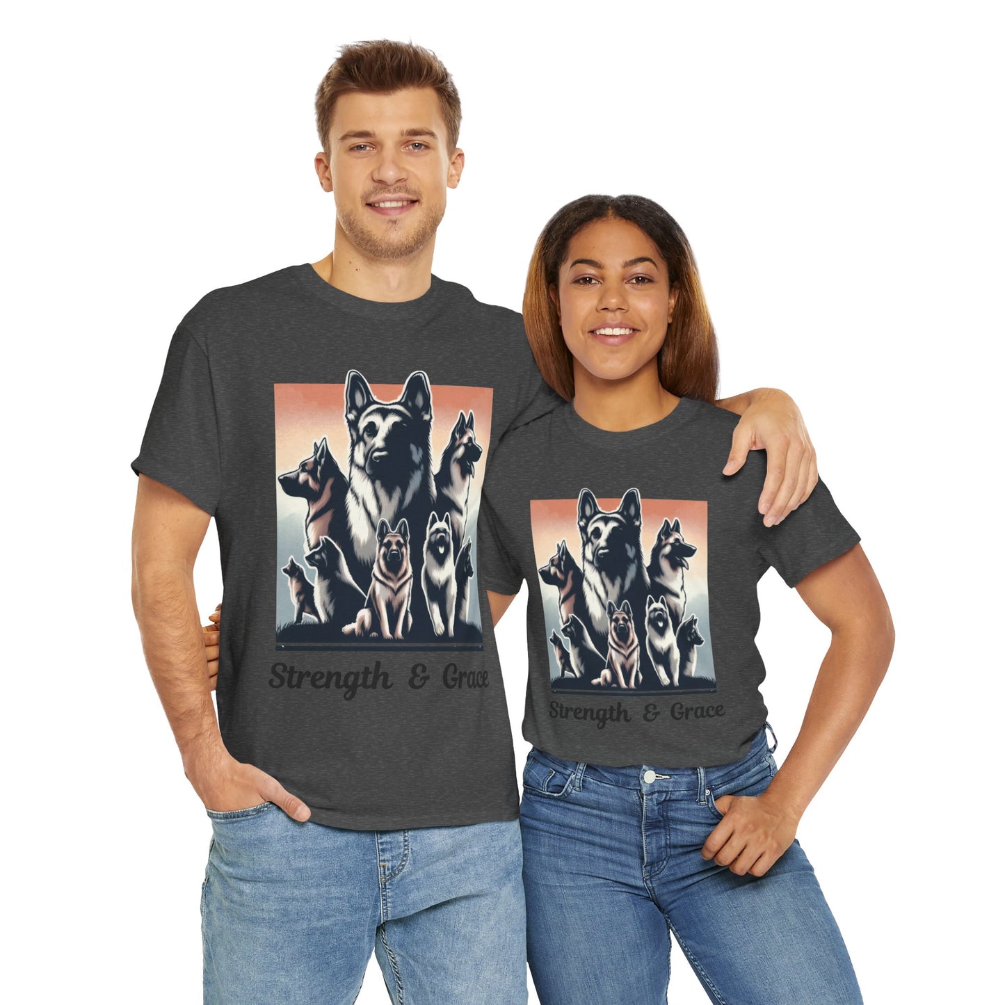 Strength And Grace T-Shirt (13 colors) (German Shepherd)