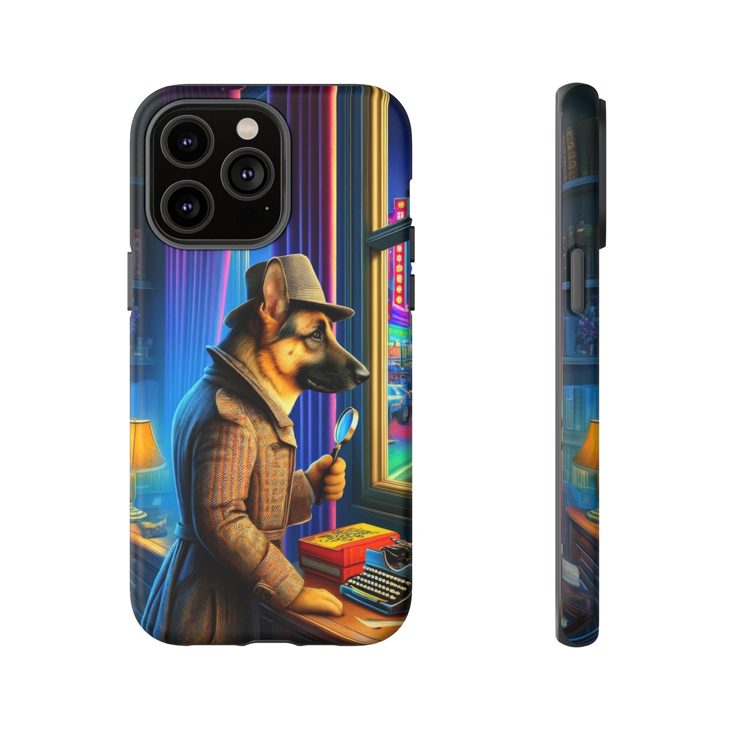 German Shepherd Detective Phone Case