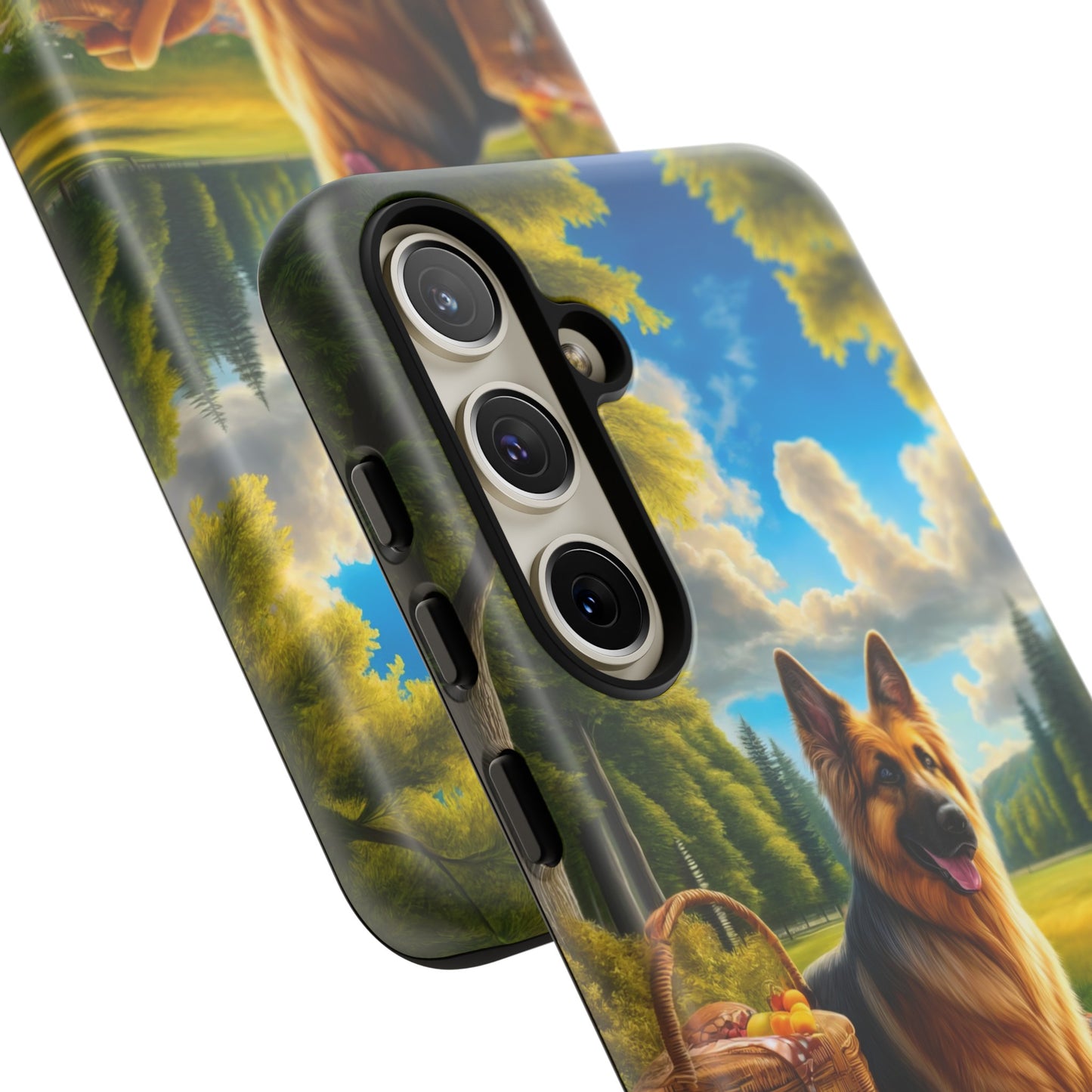 German Shepherd Giving a Speech Phone Case