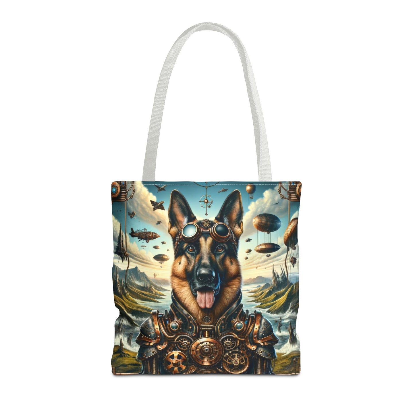 Steampunk Fantasy German Shepherd V2 Tote Bag