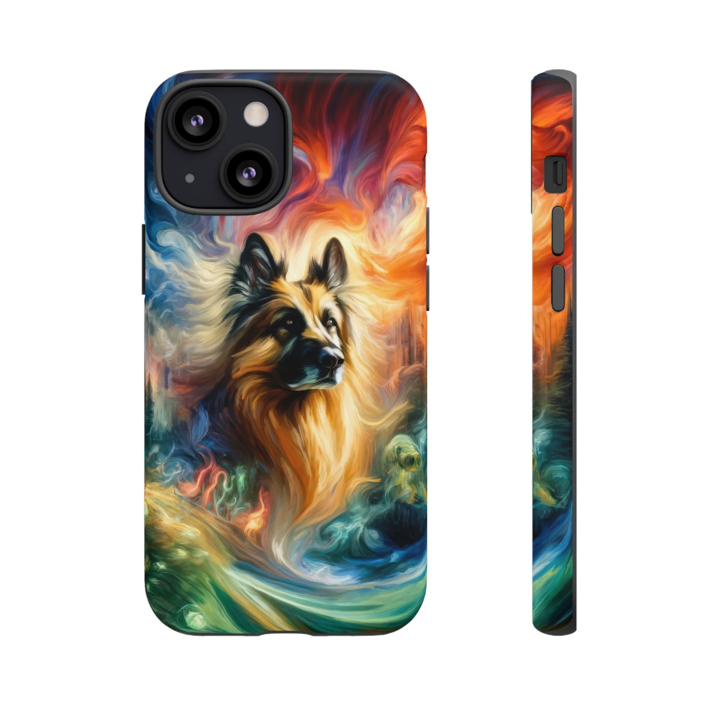 Expressionism and fantasy German Shepherd Phone Case