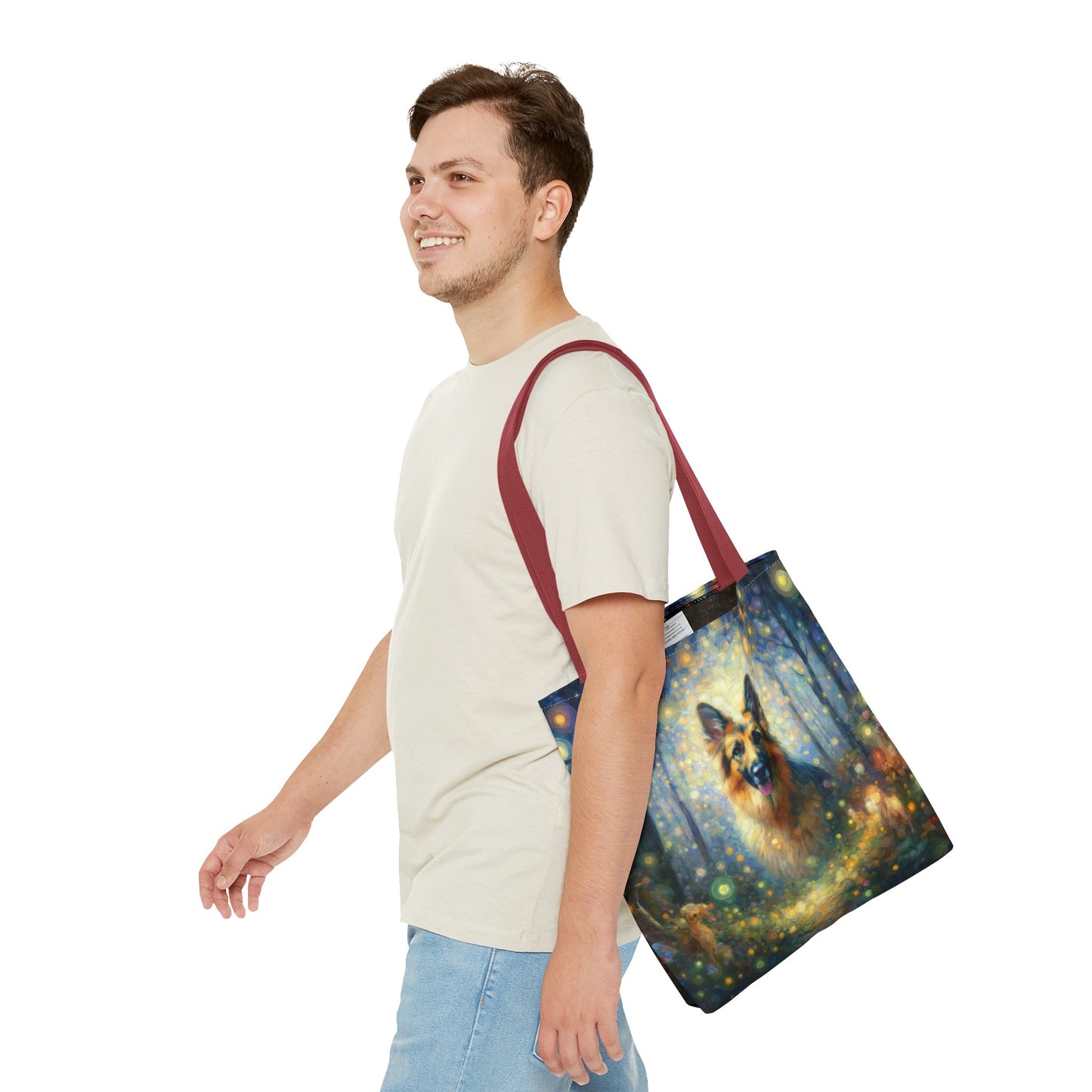 Neo-impressionism and fairy tale German Shepherd Tote Bag