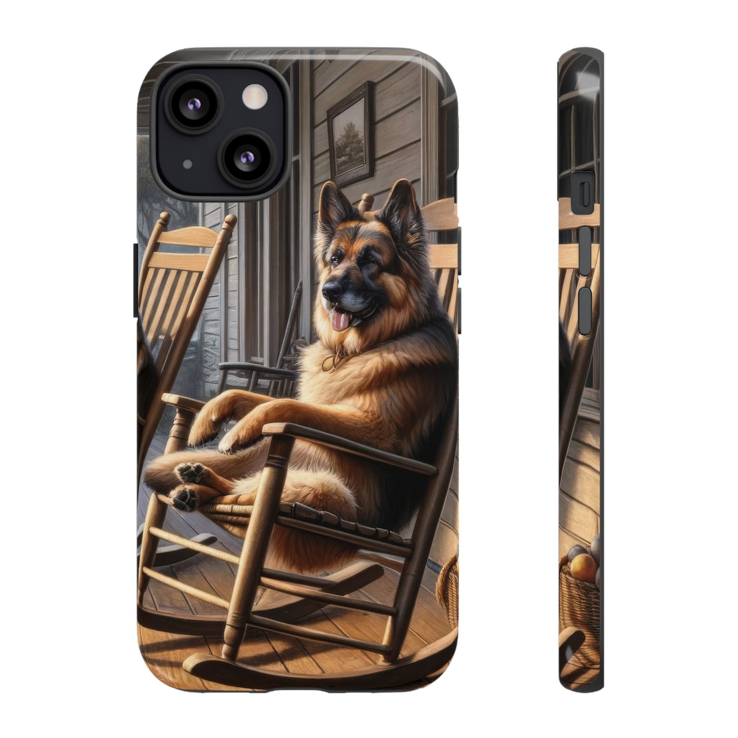 German Shepherd on the Porch Tough Phone Case