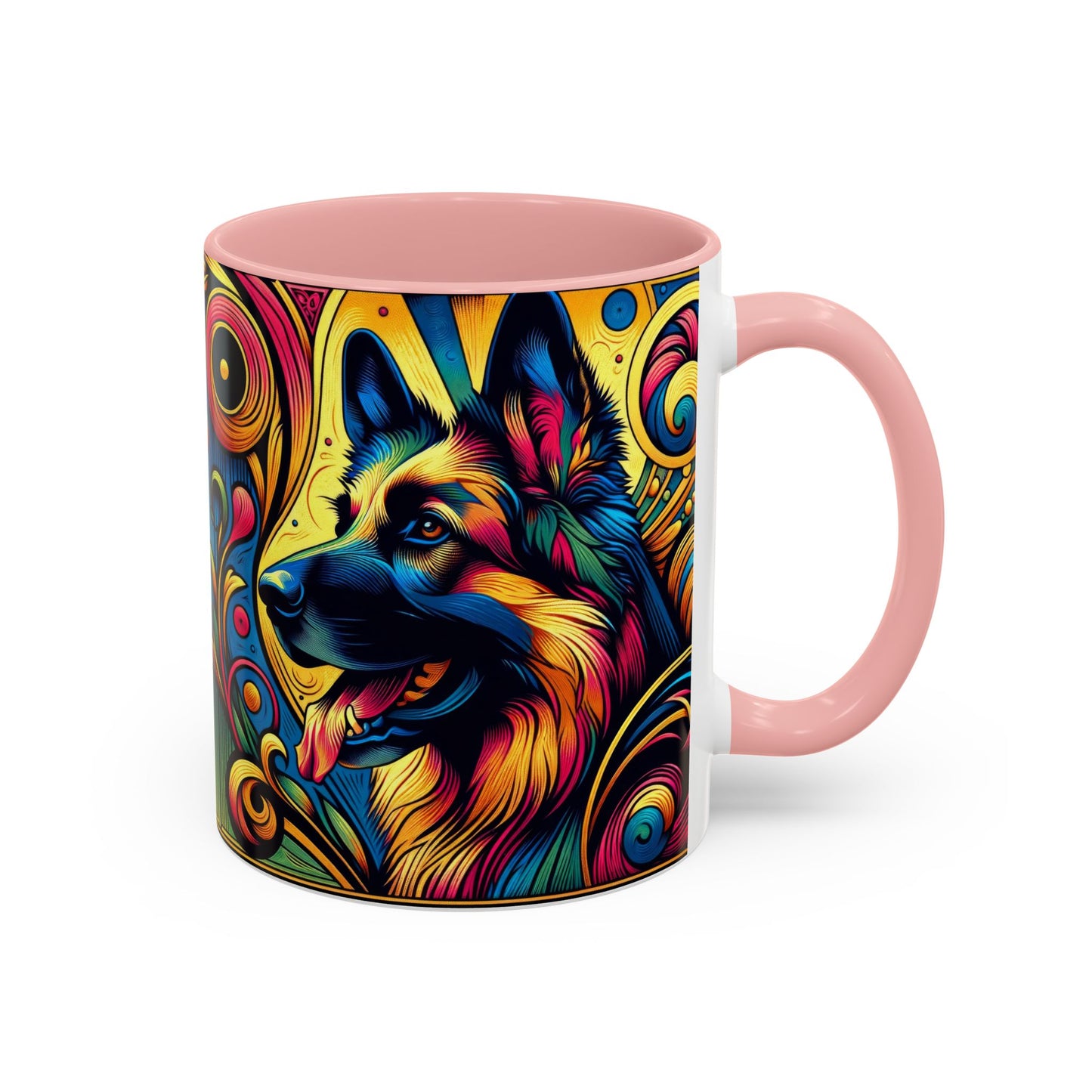 Scratchboard technique German Shepherd Coffee Mug