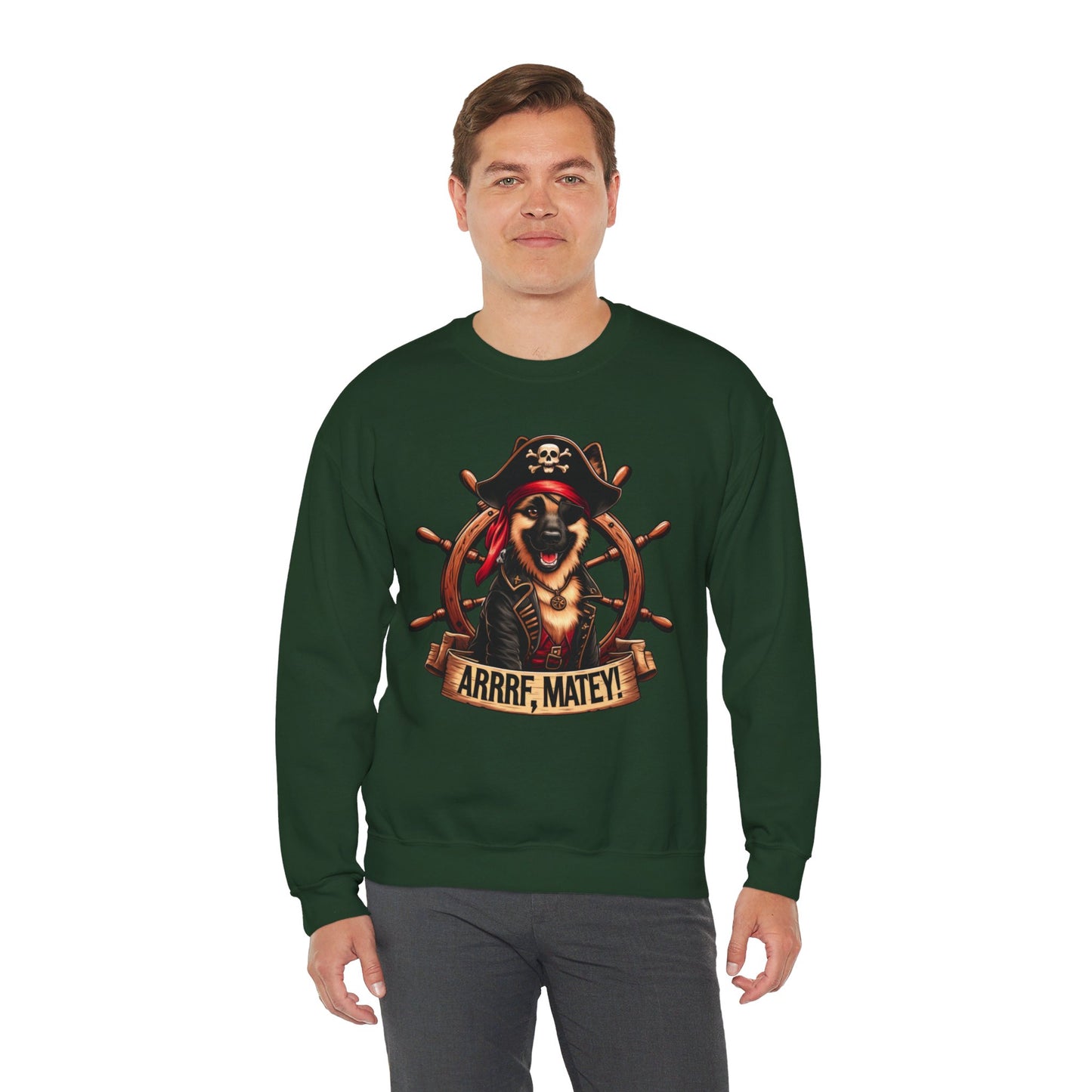 ARRRF, Matey Sweatshirt (10 colors) (German Shepherd)