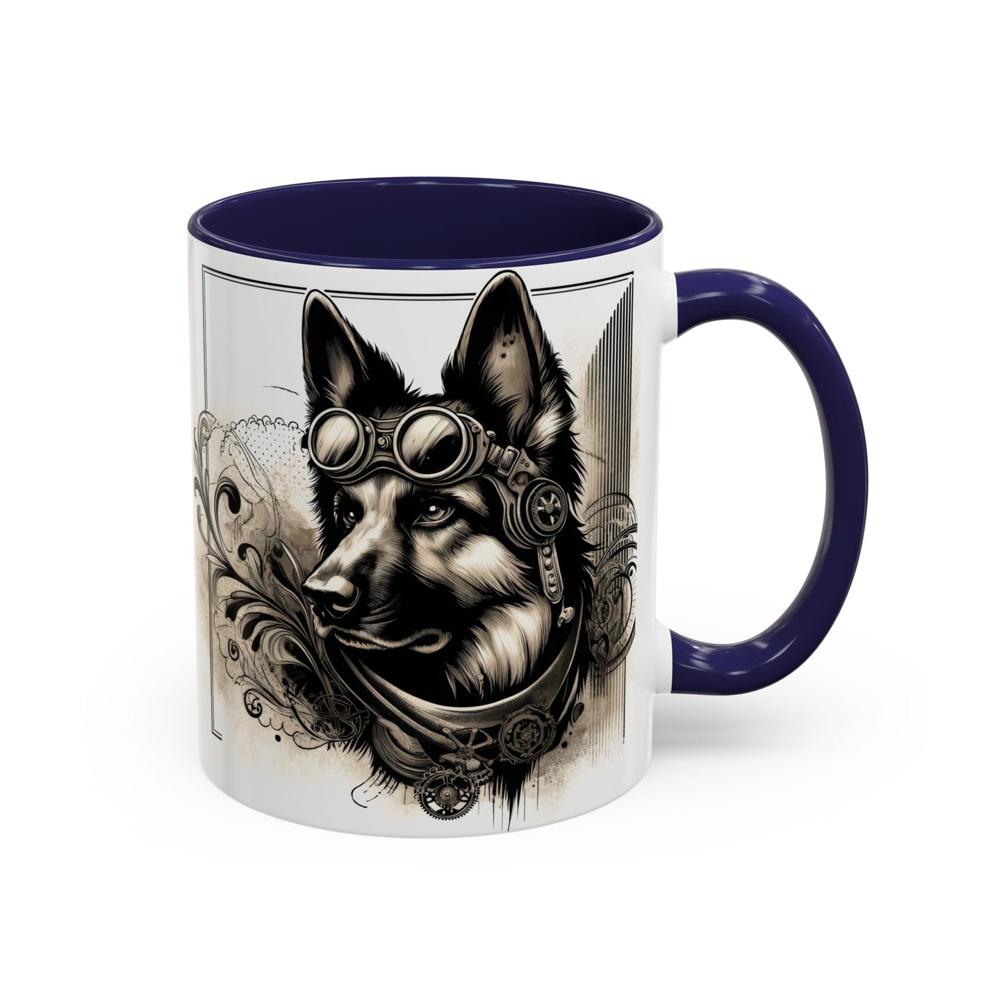 Steampunk German Shepherd Coffee Mug