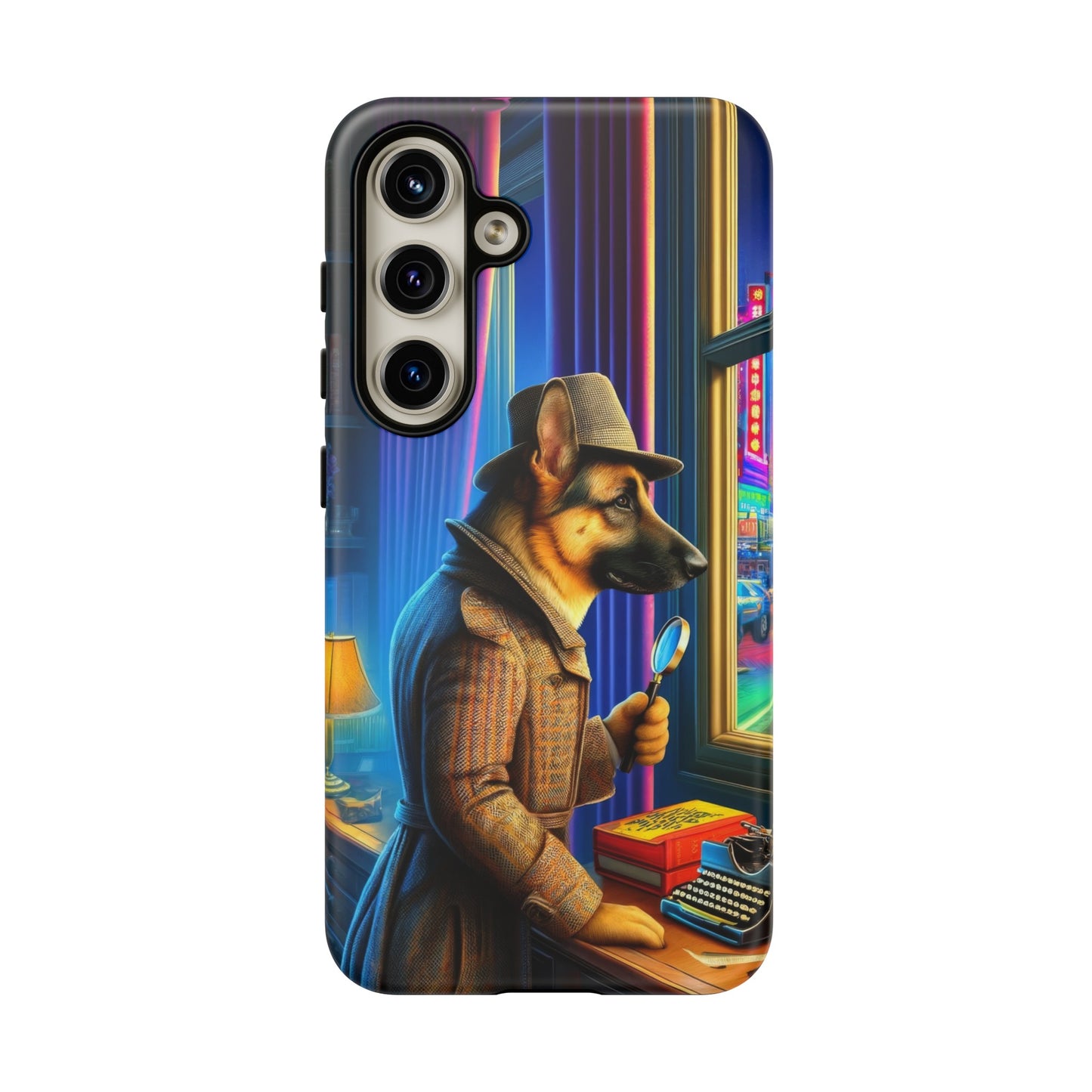 German Shepherd Detective Phone Case