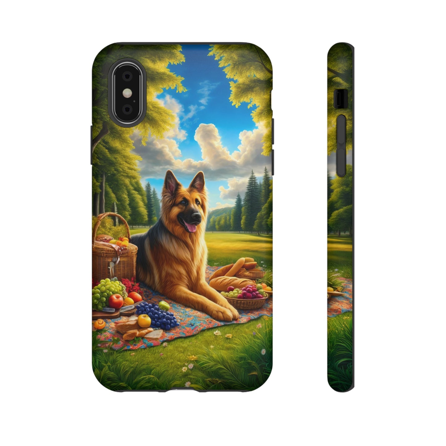 German Shepherd Giving a Speech Phone Case