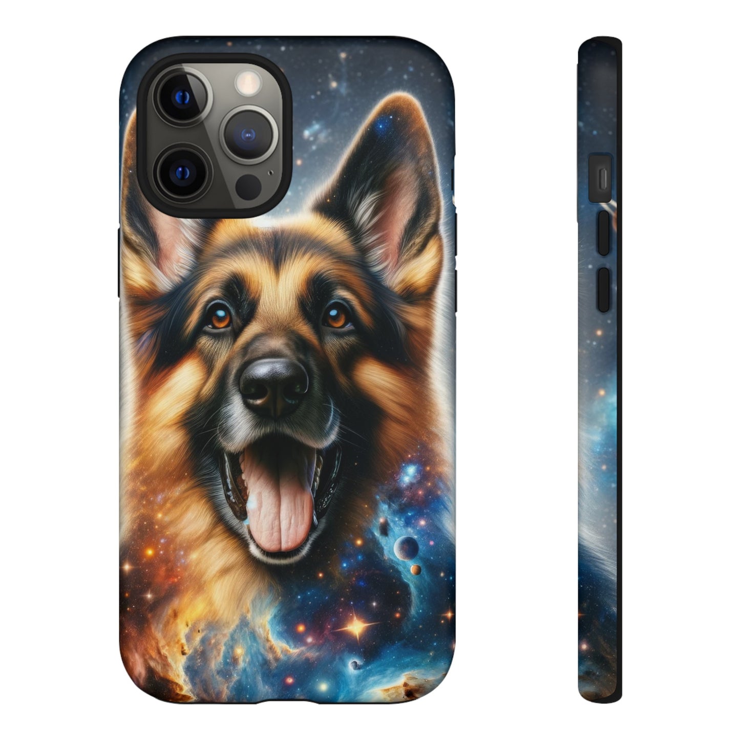 German Shepherd in Space Tough Phone Case