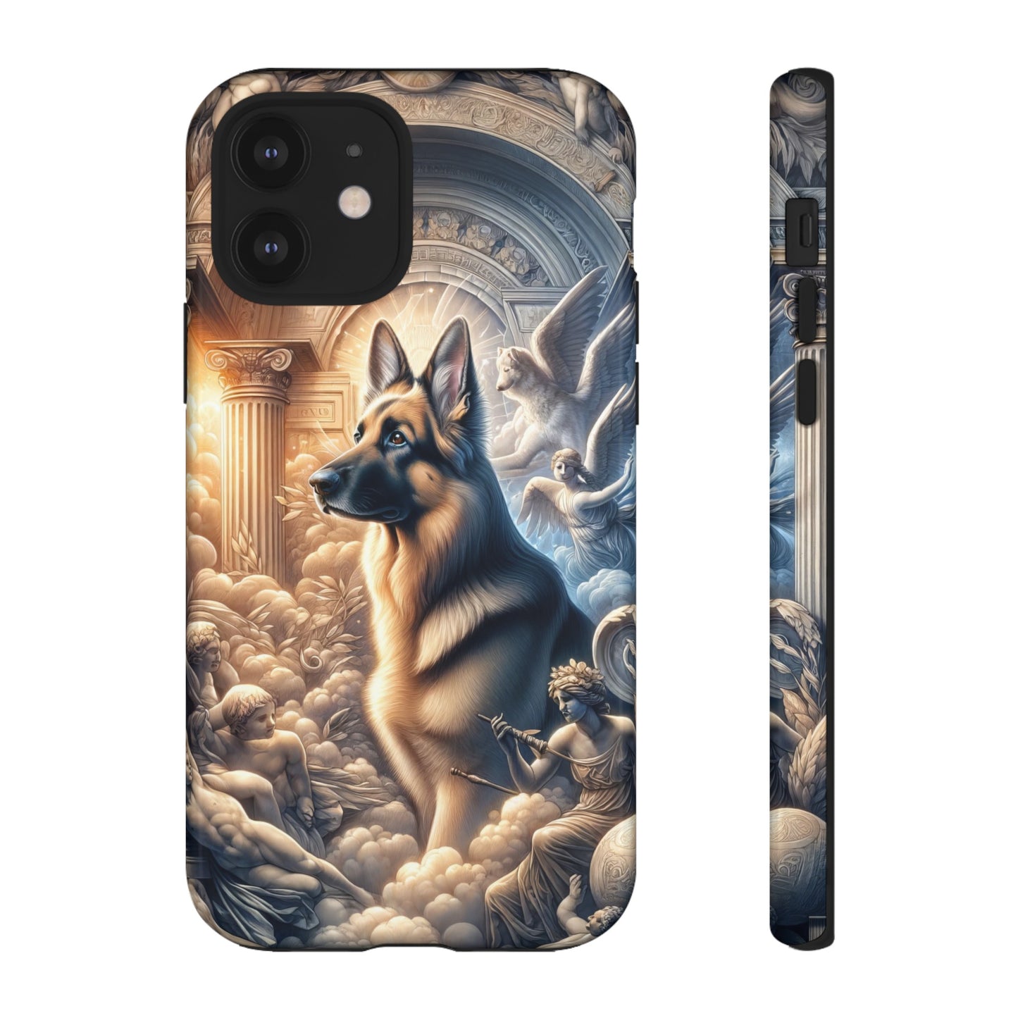 Neo-classicism and dreamy fantasy German Shepherd Phone Case