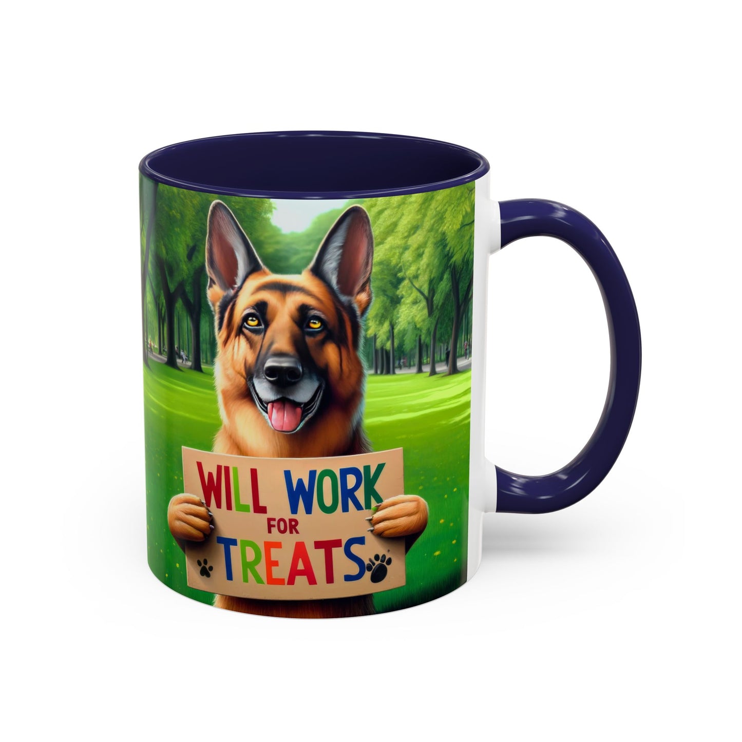 German Shepherd Begger Coffee Mug