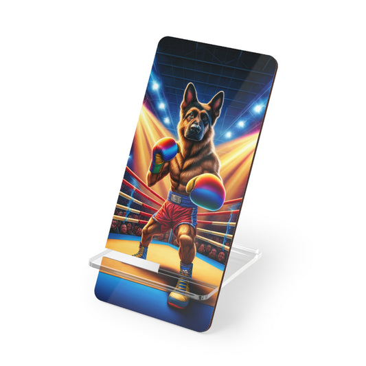 German Shepherd Boxing Smartphone Stand