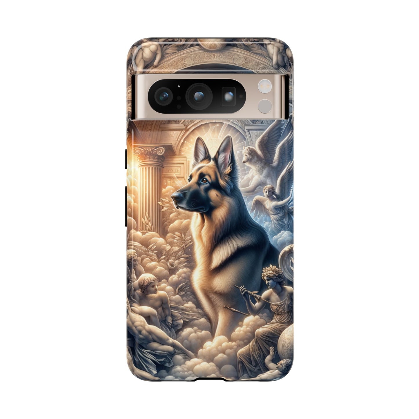 Neo-classicism and dreamy fantasy German Shepherd Phone Case