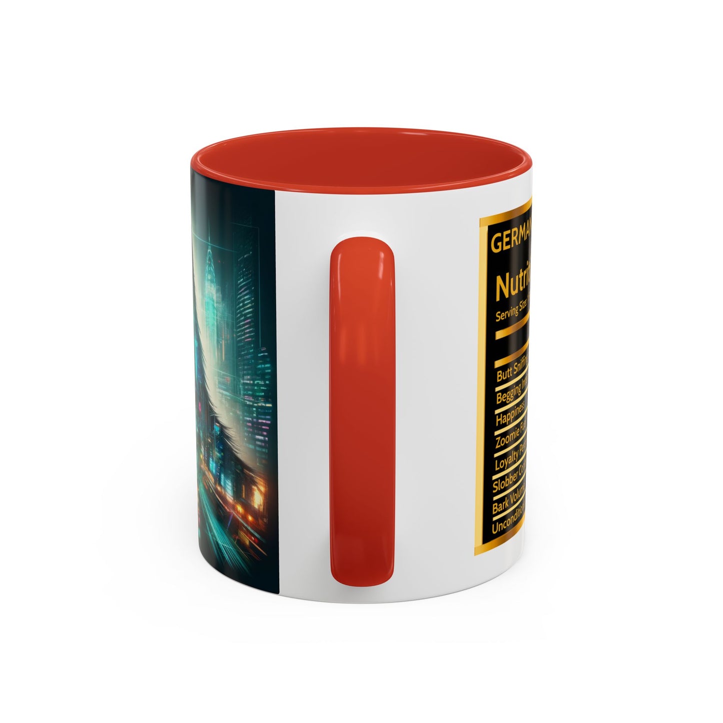 Cyberpunk German Shepherd Coffee Mug