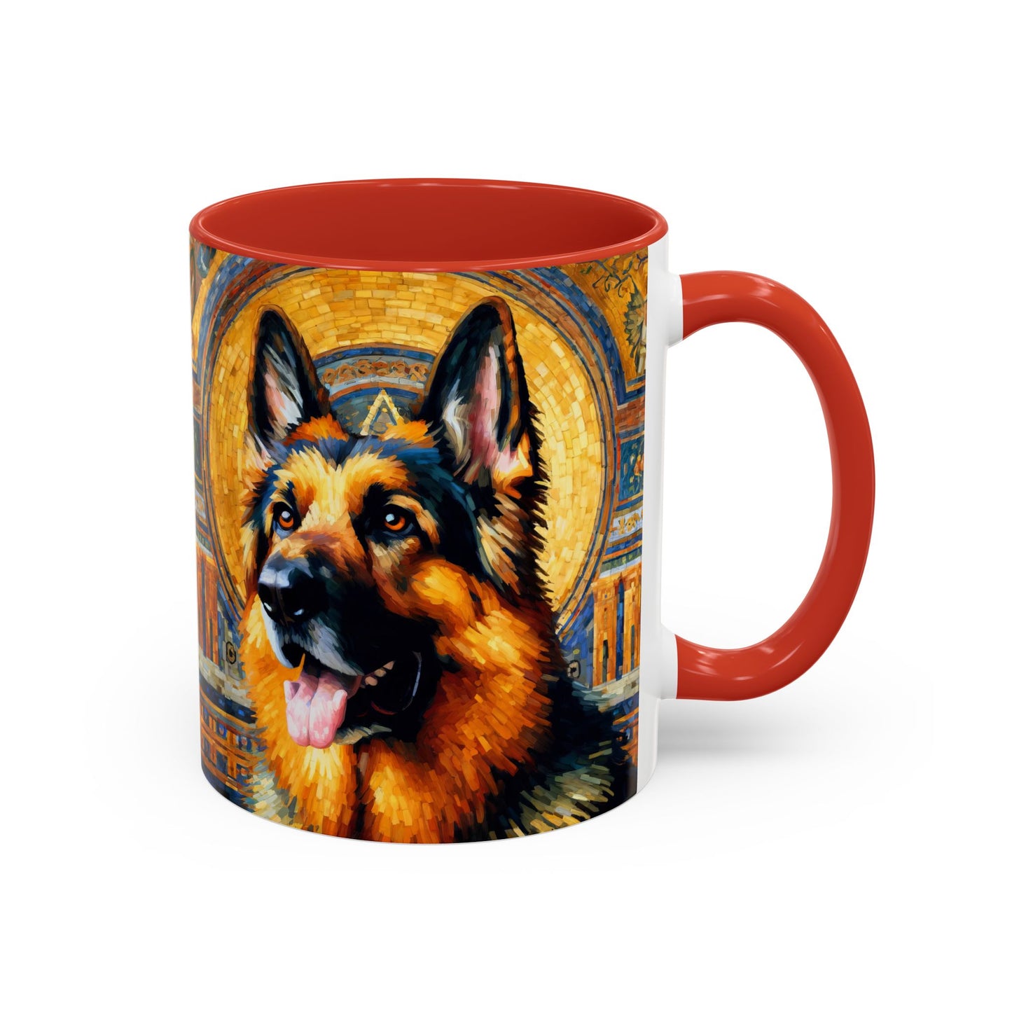 Neo-impressionist German Shepherd Coffee Mug