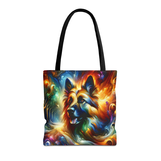 Expressionism and fantasy German Shepherd Tote Bag