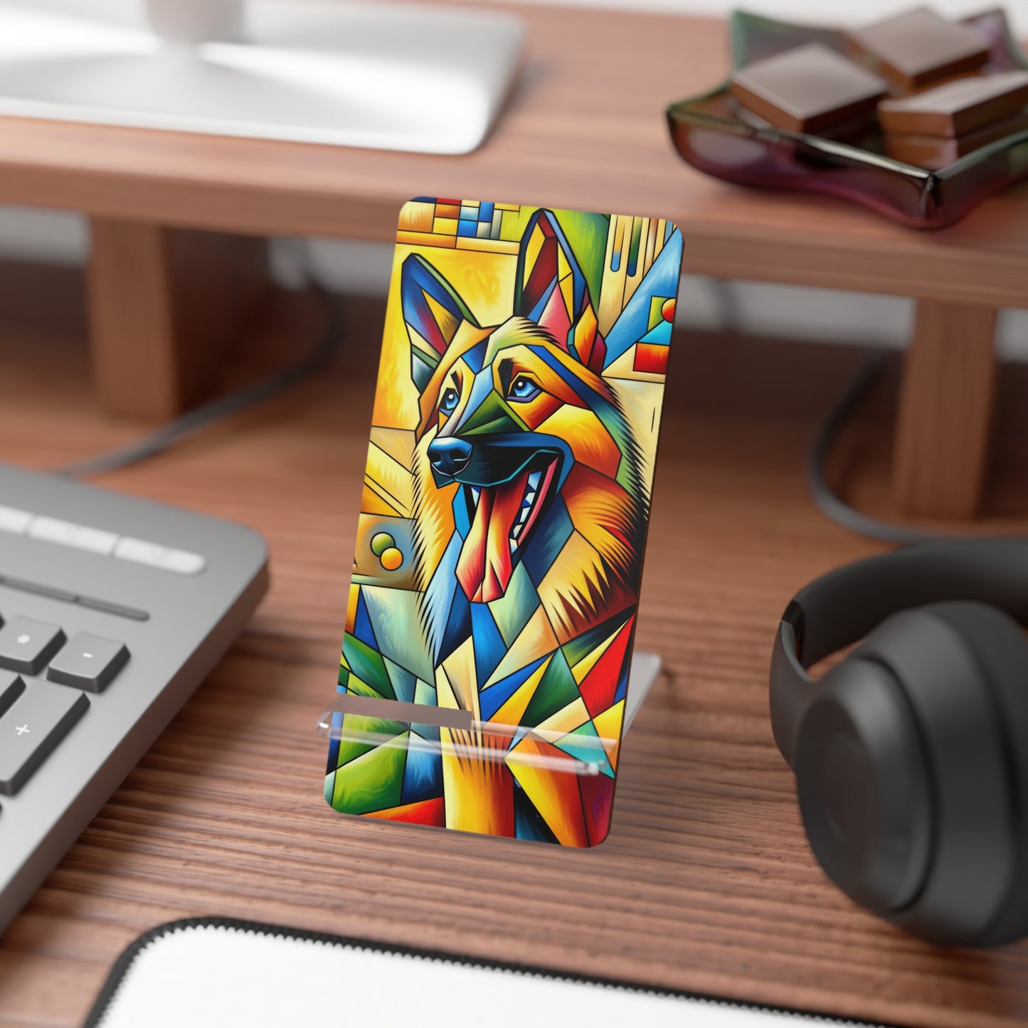 German Shepherd in Cubism Smartphone Stand