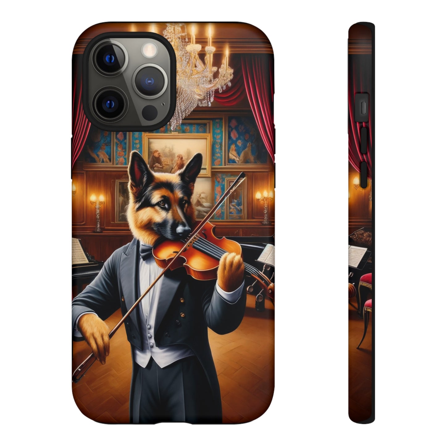 German Shepherd Playing the Violin Phone Case