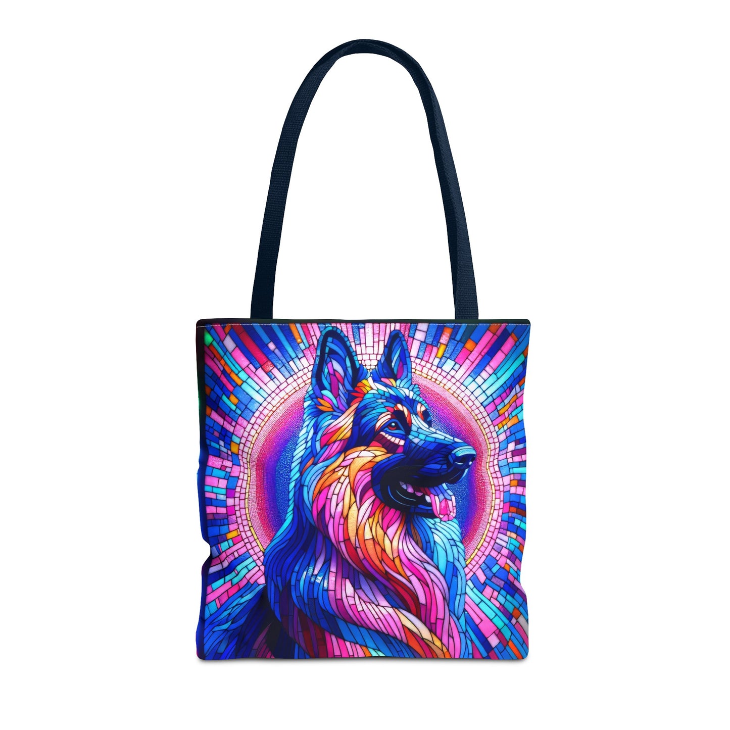 Mosaic German Shepherd Tote Bag