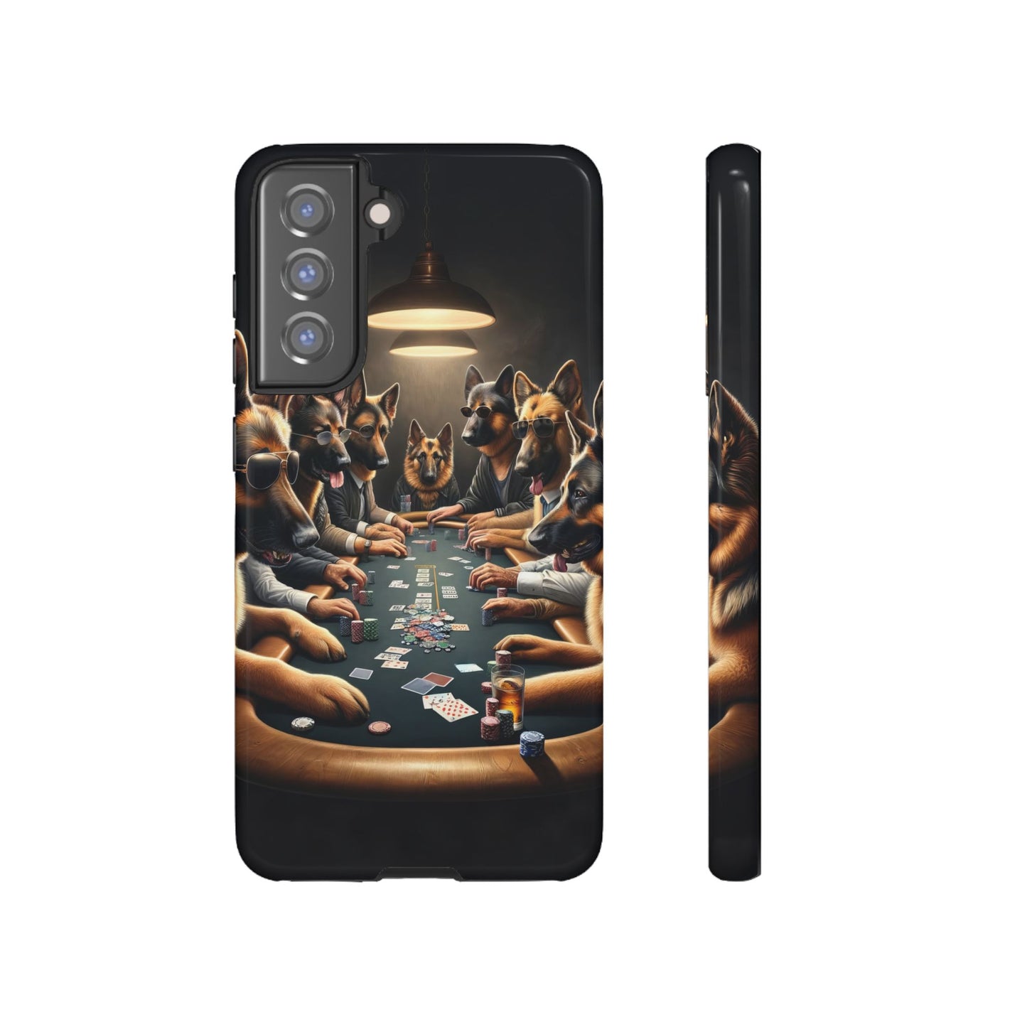 German Shepherds Playing Poker Tough Phone Case