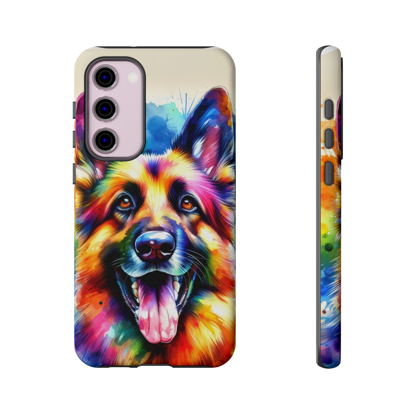 German Shepherd in Watercolor Tough Phone Case