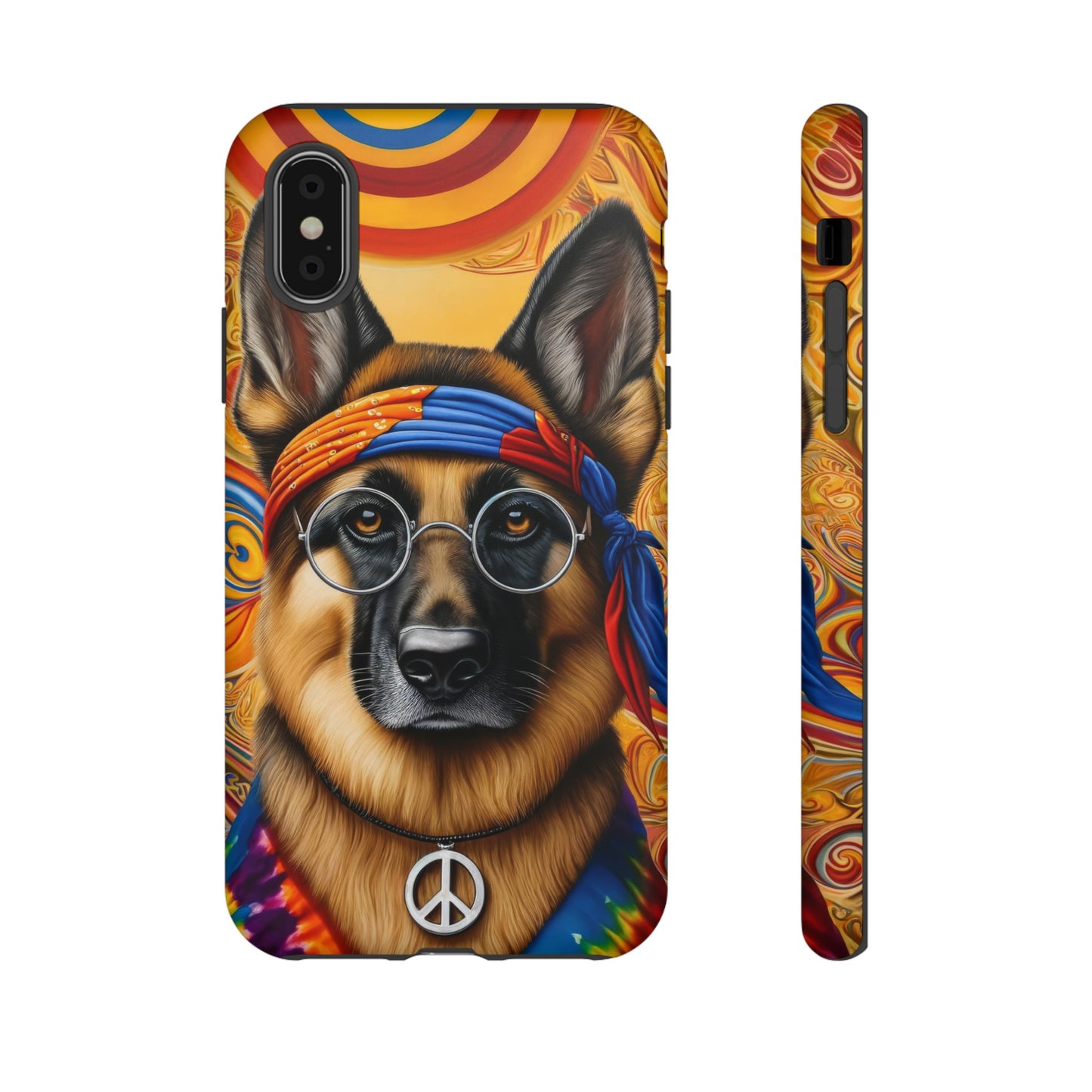 Hippie German Shepherd Tough Phone Case