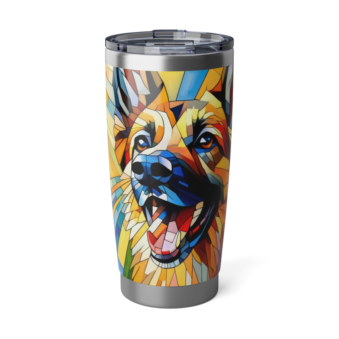 German Shepherd in Cubism 20oz Tumbler