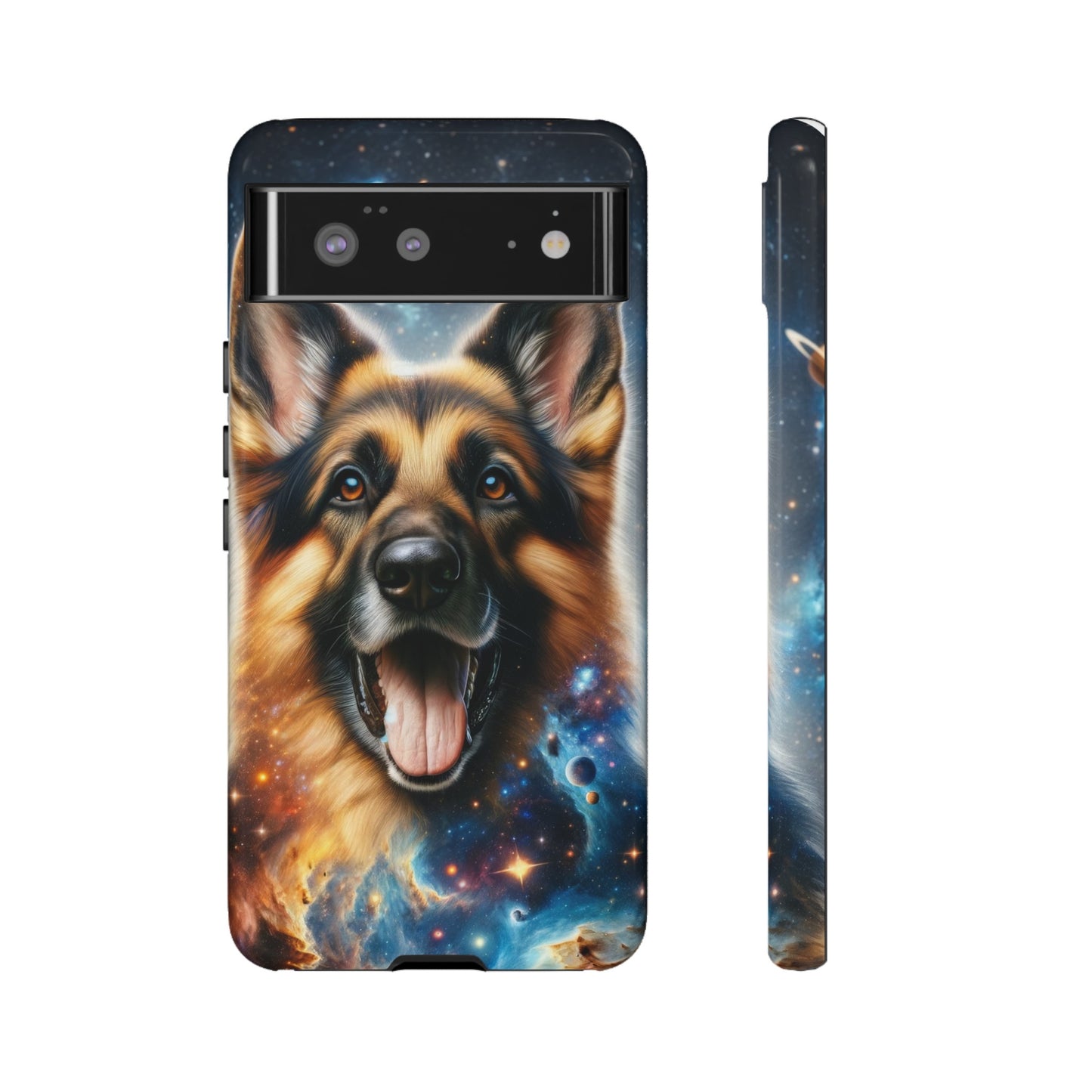 German Shepherd in Space Tough Phone Case