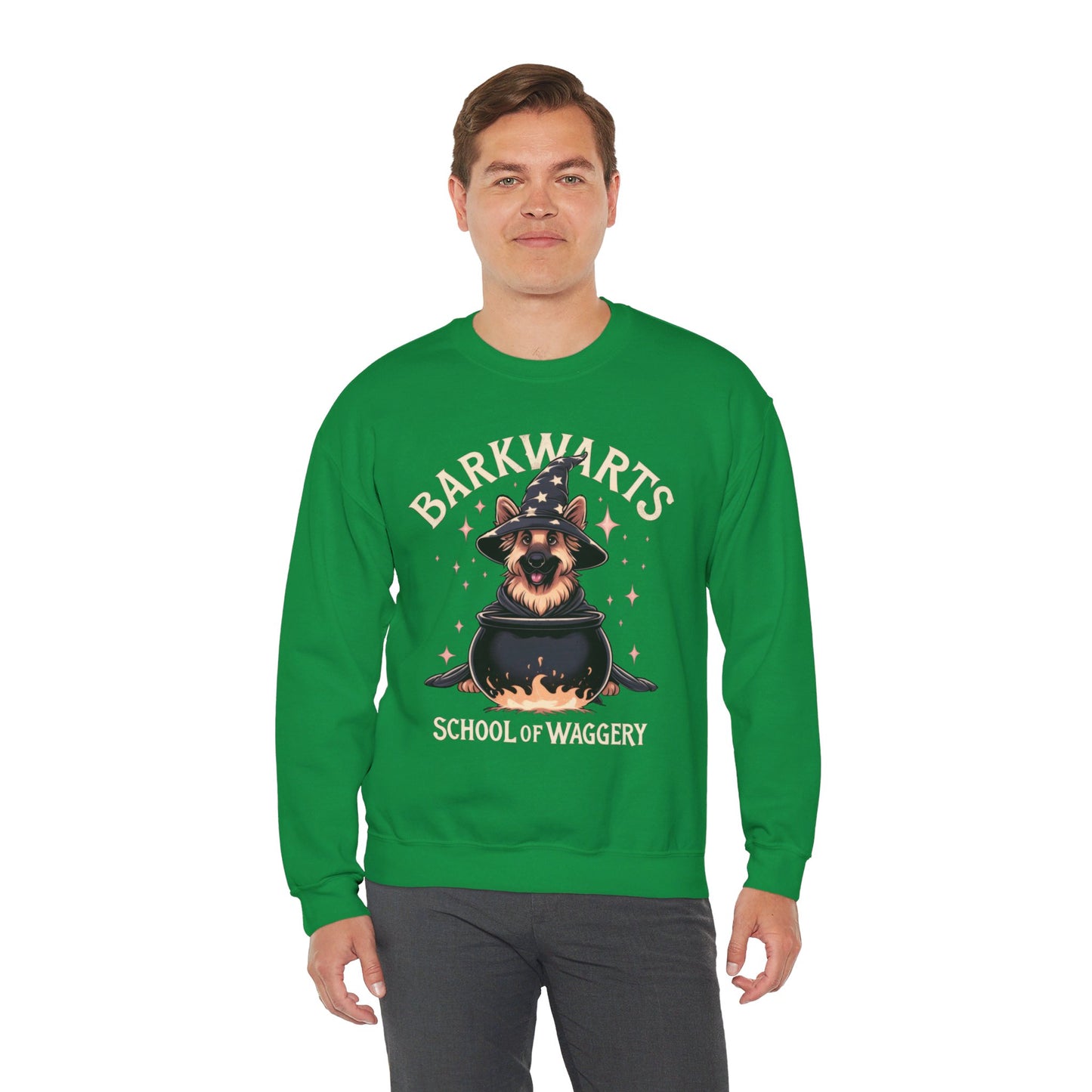 BarkWarts School of Waggery Sweatshirt (10 colors) (German Shepherd)