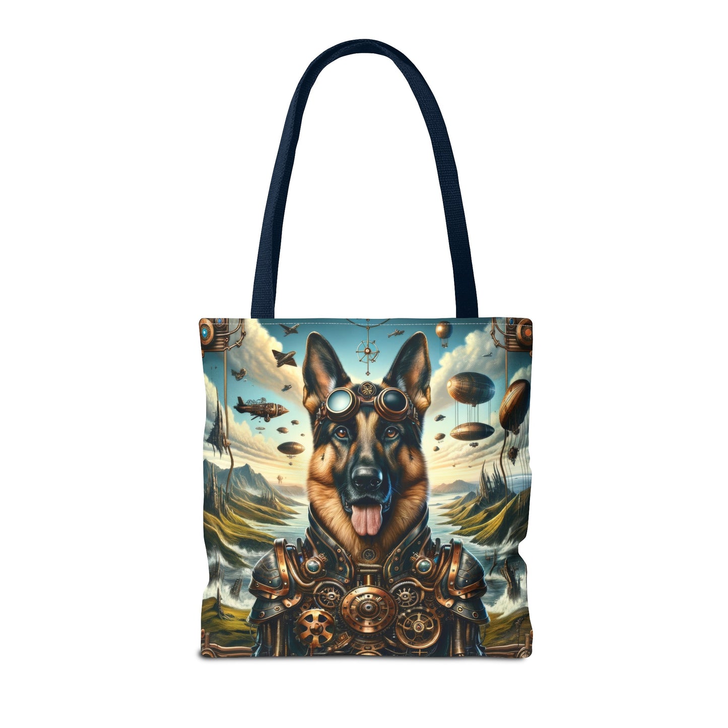 Steampunk Fantasy German Shepherd V2 Tote Bag