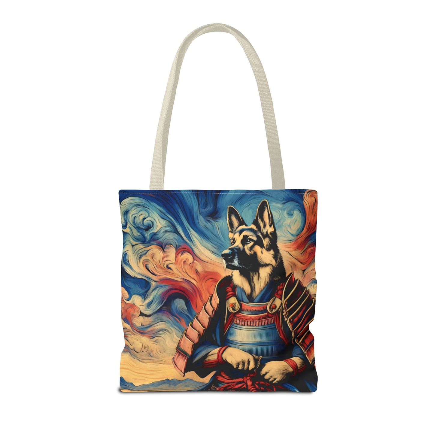 Samurai German Shepherd Tote Bag