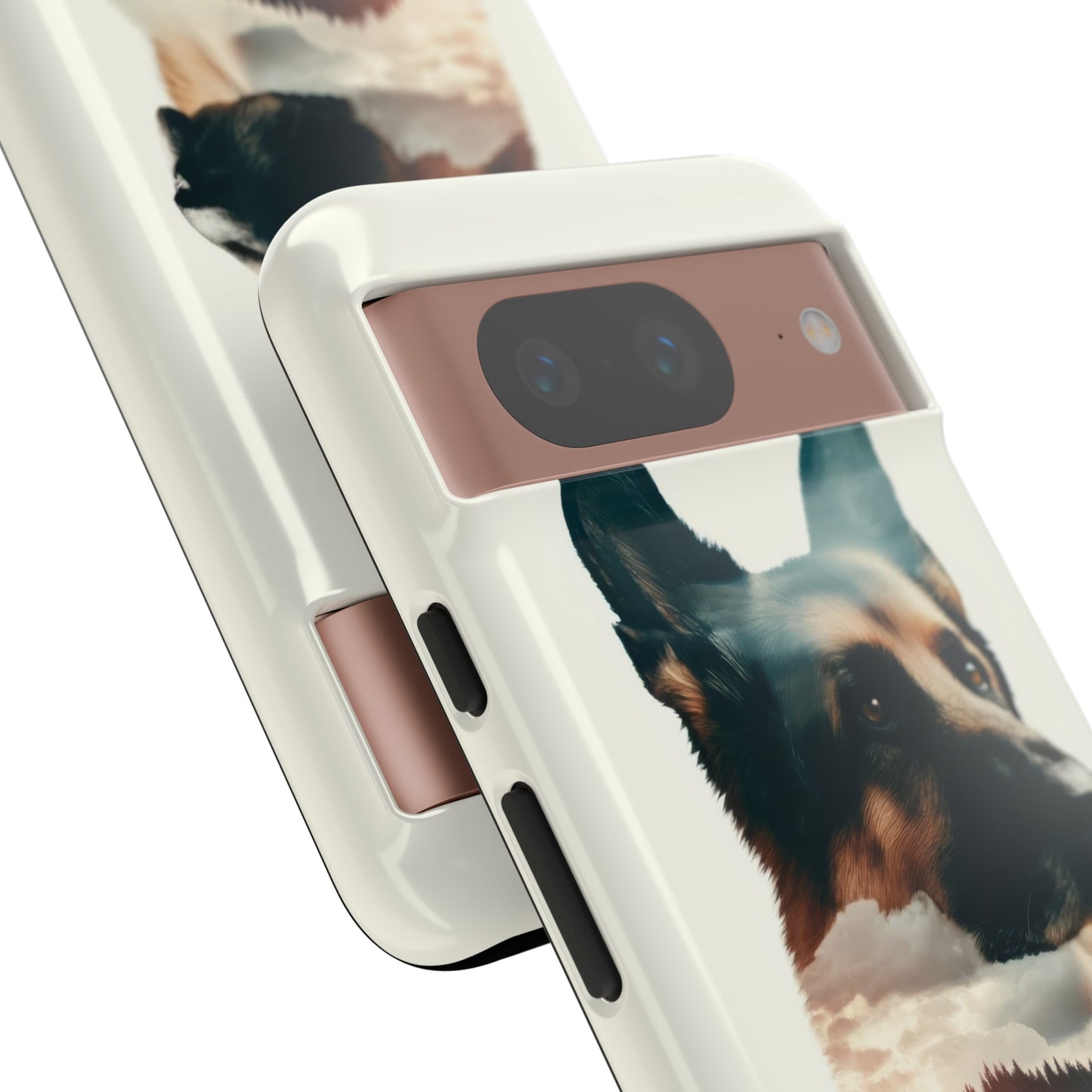 Romanticism and double exposure German Shepherd Phone Case